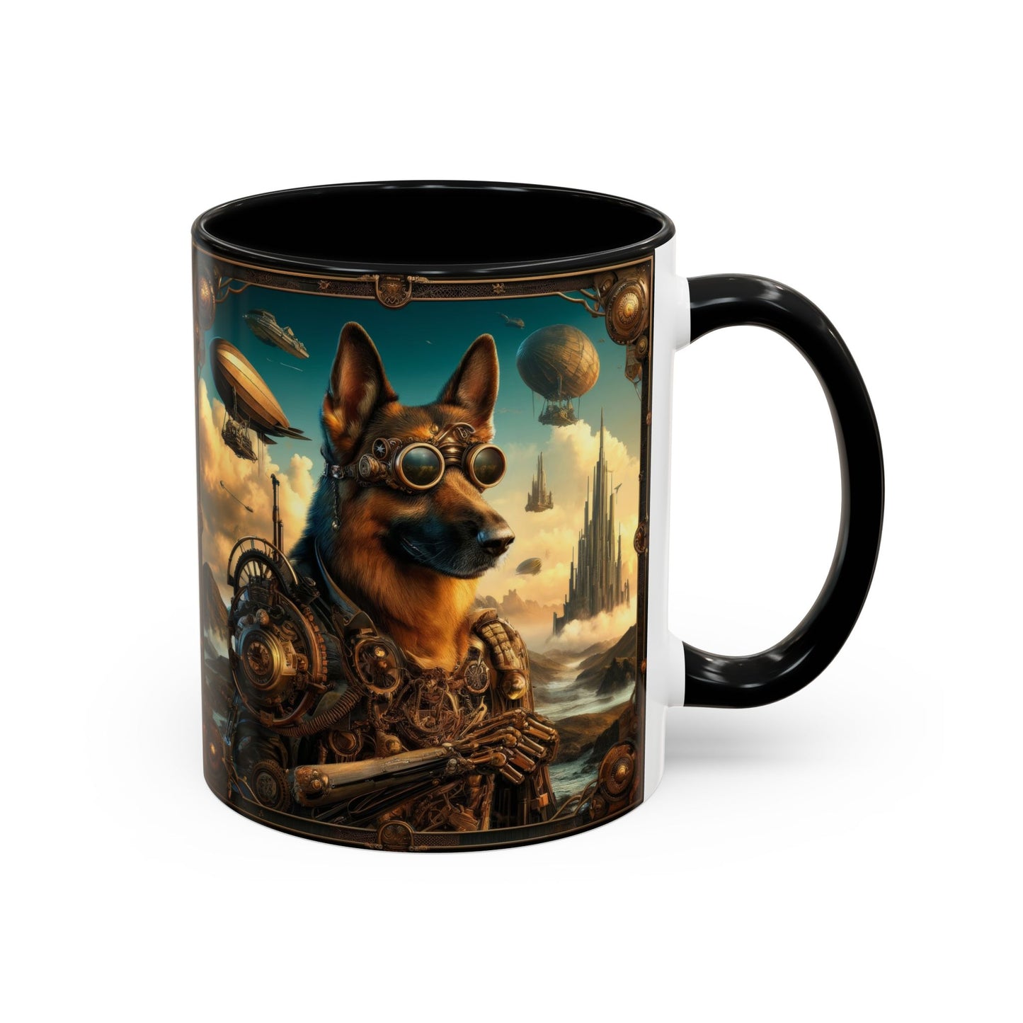 Steampunk Fantasy German Shepherd Coffee Mug