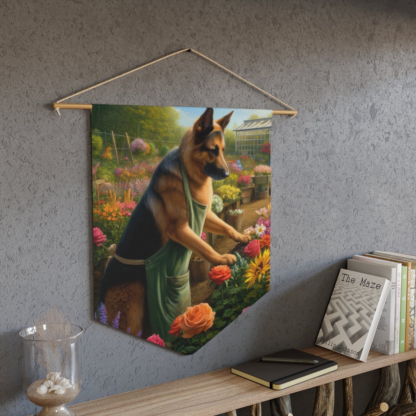 German Shepherd Gardening Pennant