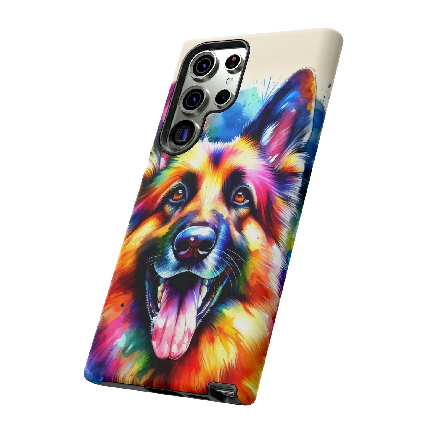 German Shepherd in Watercolor Tough Phone Case