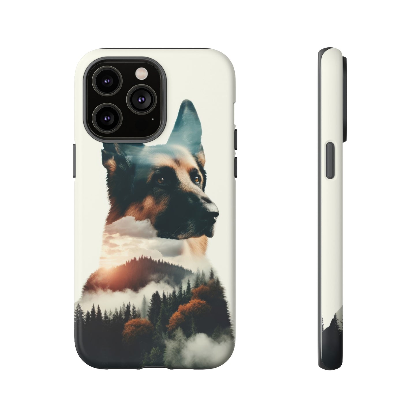 Romanticism and double exposure German Shepherd Phone Case