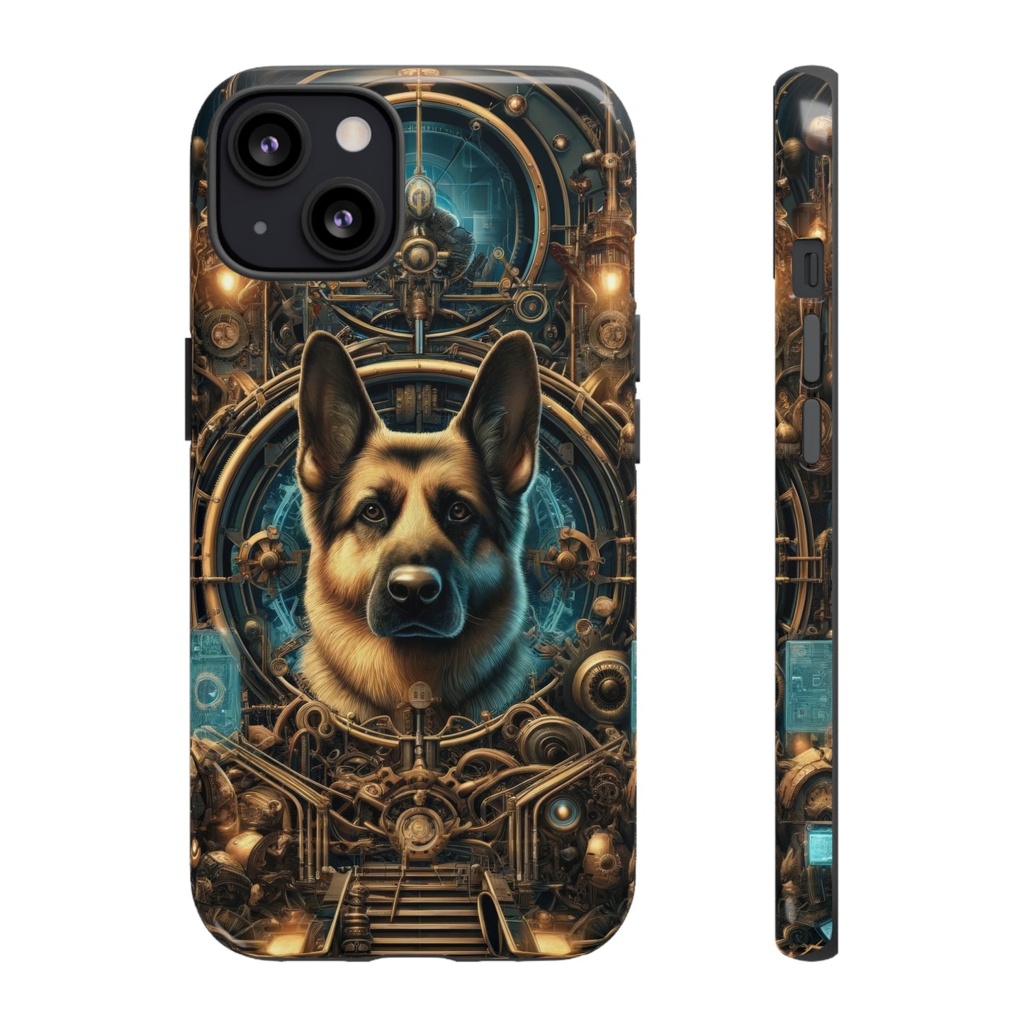 Steampunk Fantasy V2 German Shepherd Phone Case