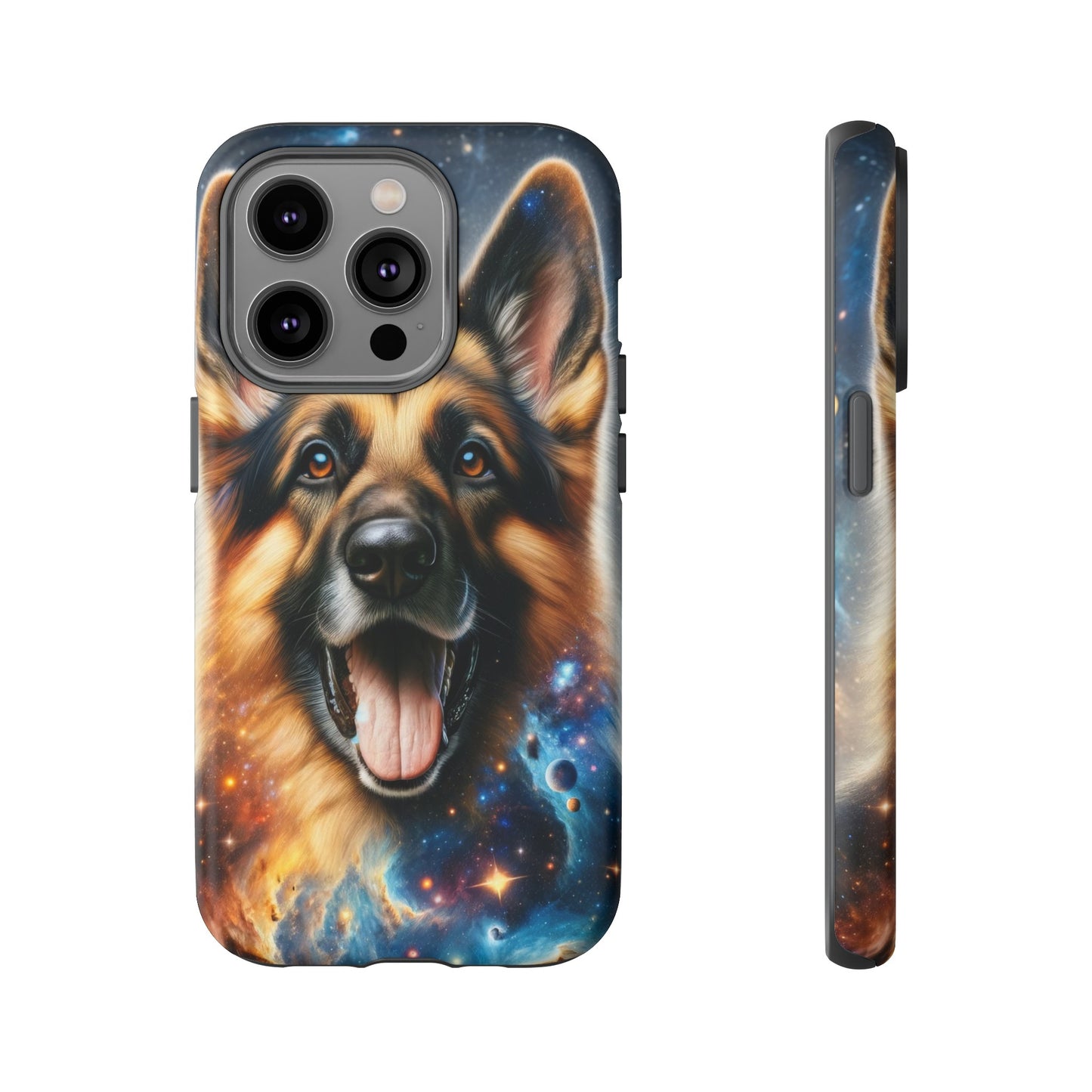 German Shepherd in Space Tough Phone Case