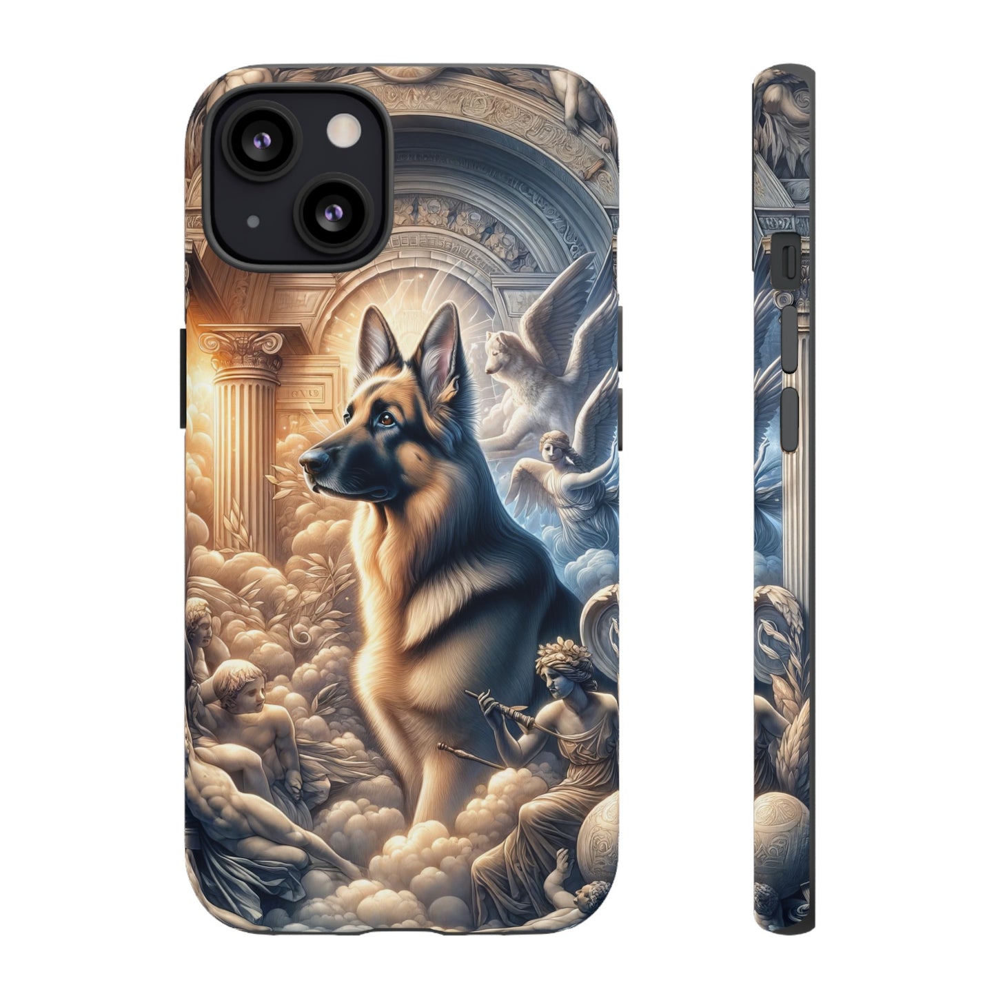 Neo-classicism and dreamy fantasy German Shepherd Phone Case