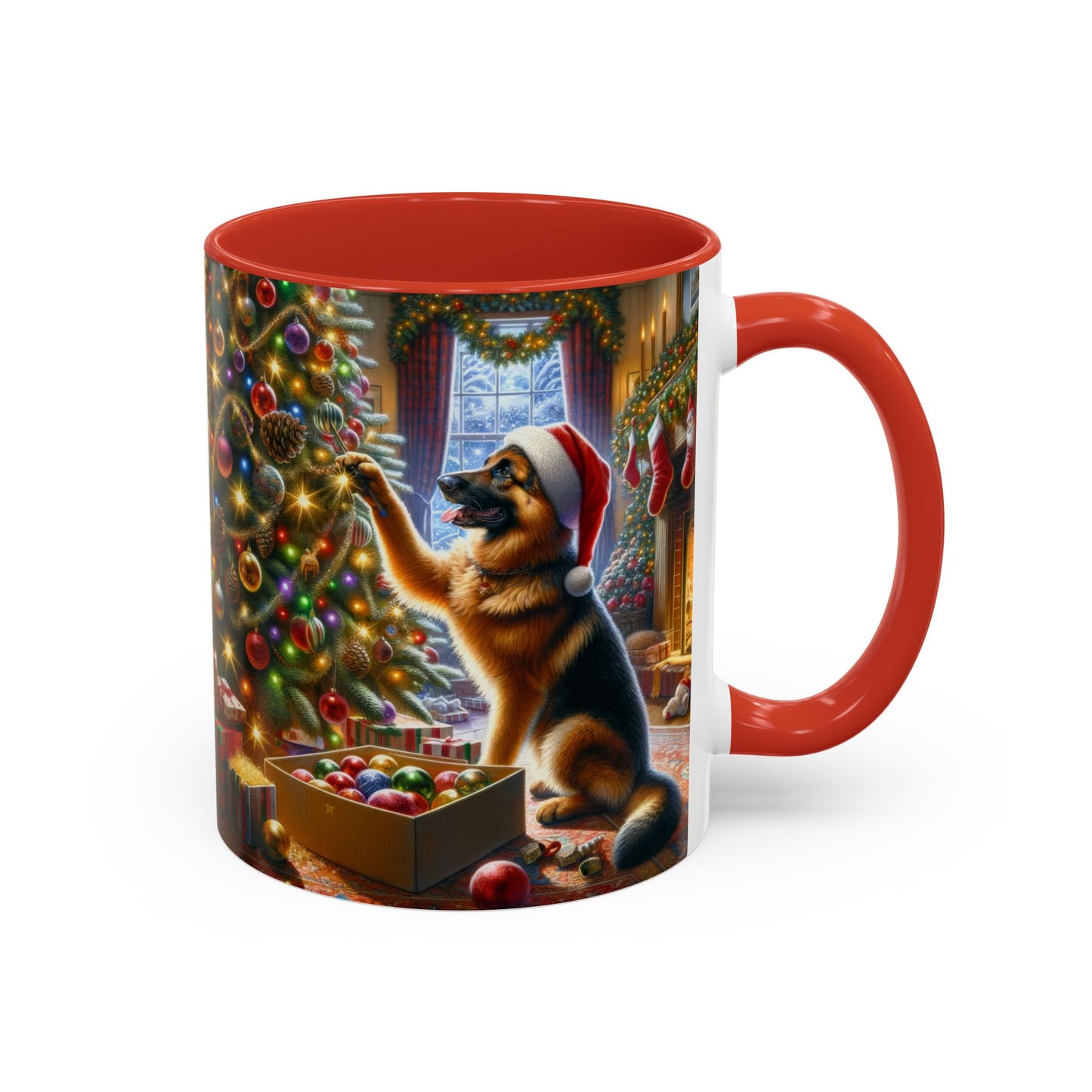 German Shepherd Christmas Tree Coffee Mug
