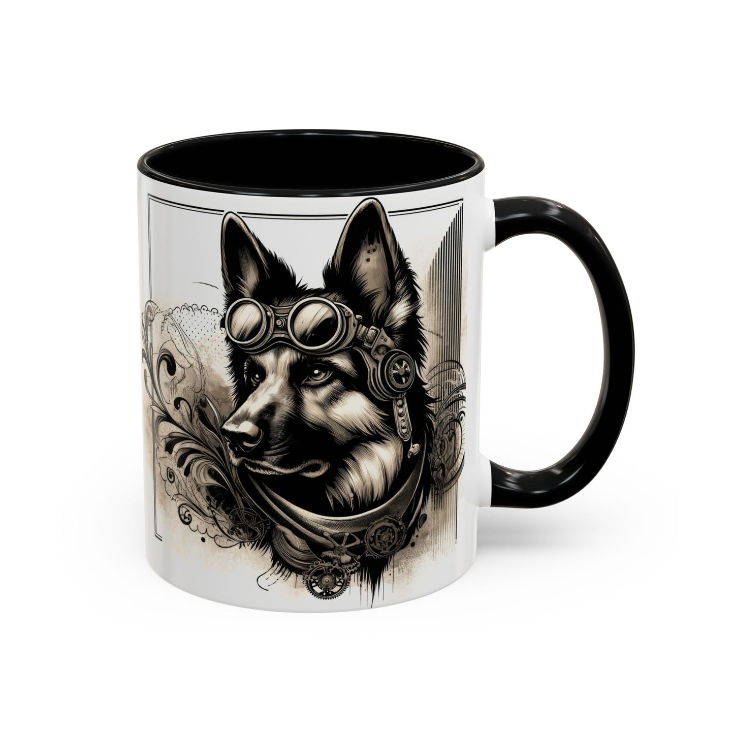 Steampunk German Shepherd Coffee Mug