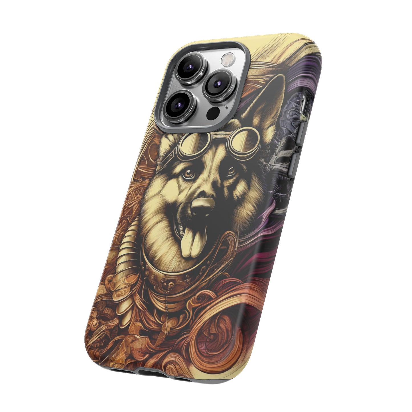 Steampunk German Shepherd Phone Case