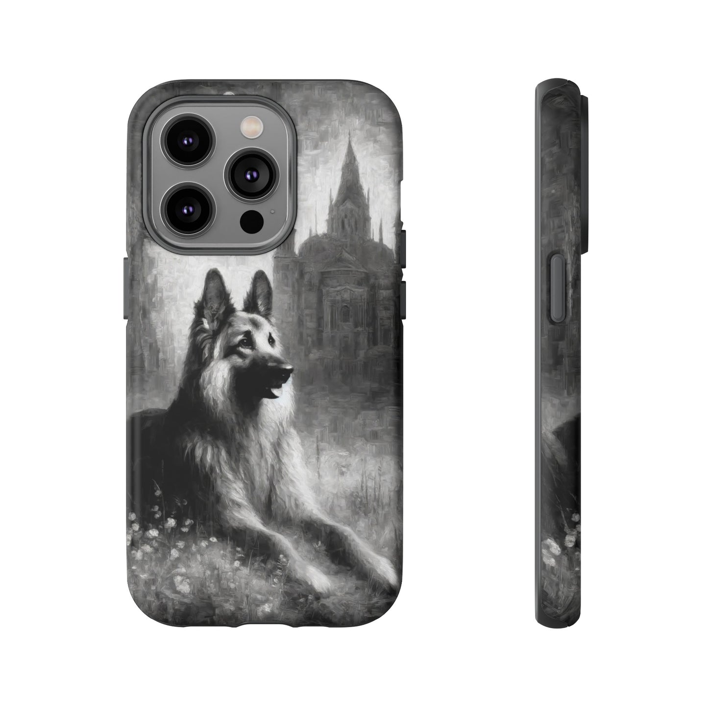 Neo-impressionism German Shepherd Phone Case