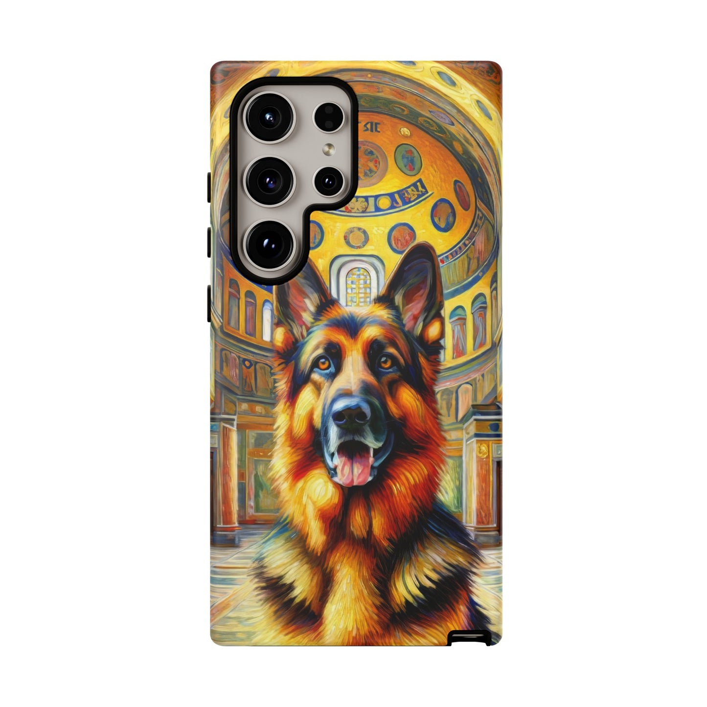 Neo-impressionist German Shepherd Phone Case