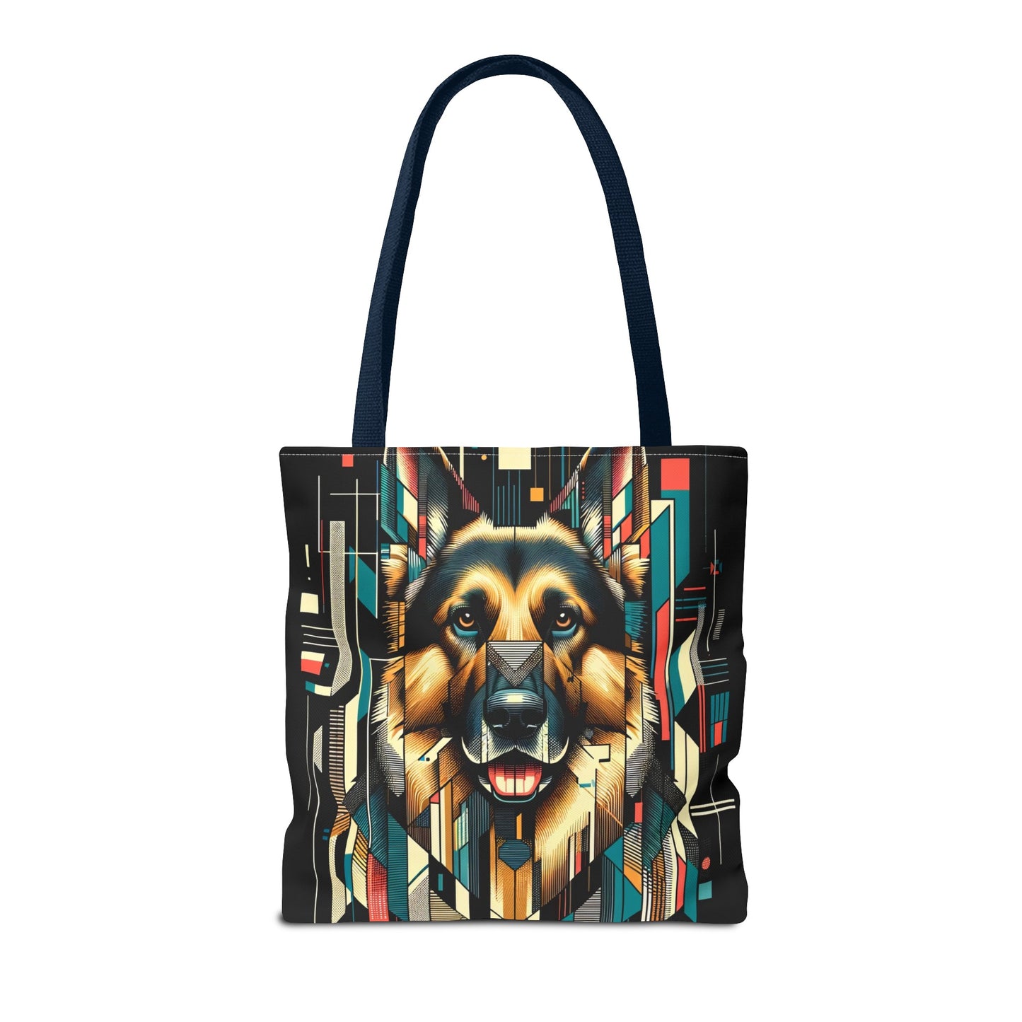 Constructivist and dadaist German Shepherd Tote Bag