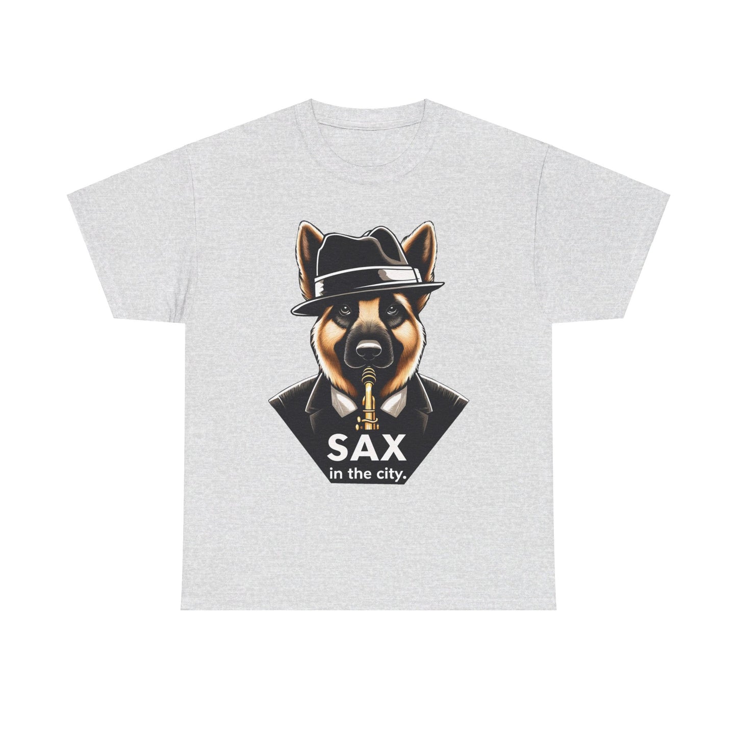 Sax in the City T-Shirt (13 colors) (German Shepherd)