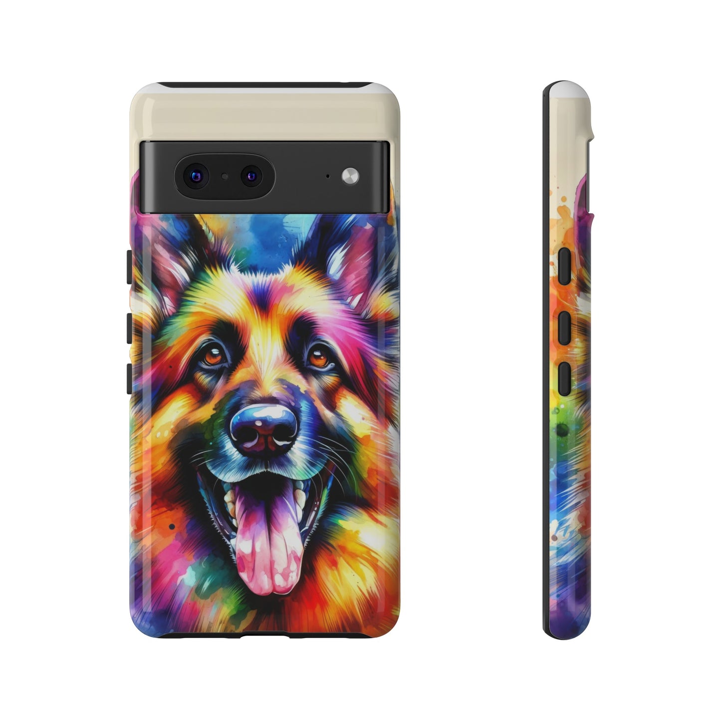 German Shepherd in Watercolor Tough Phone Case