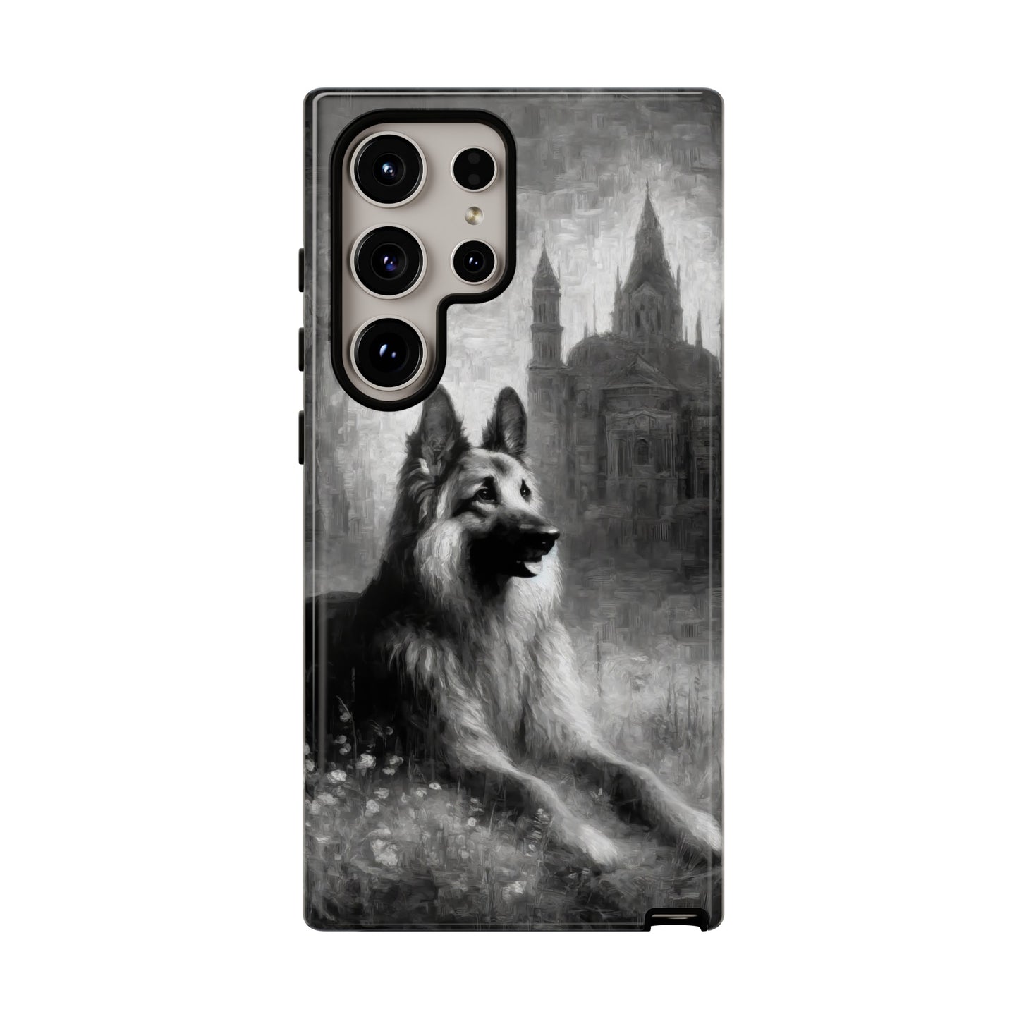 Neo-impressionism German Shepherd Phone Case