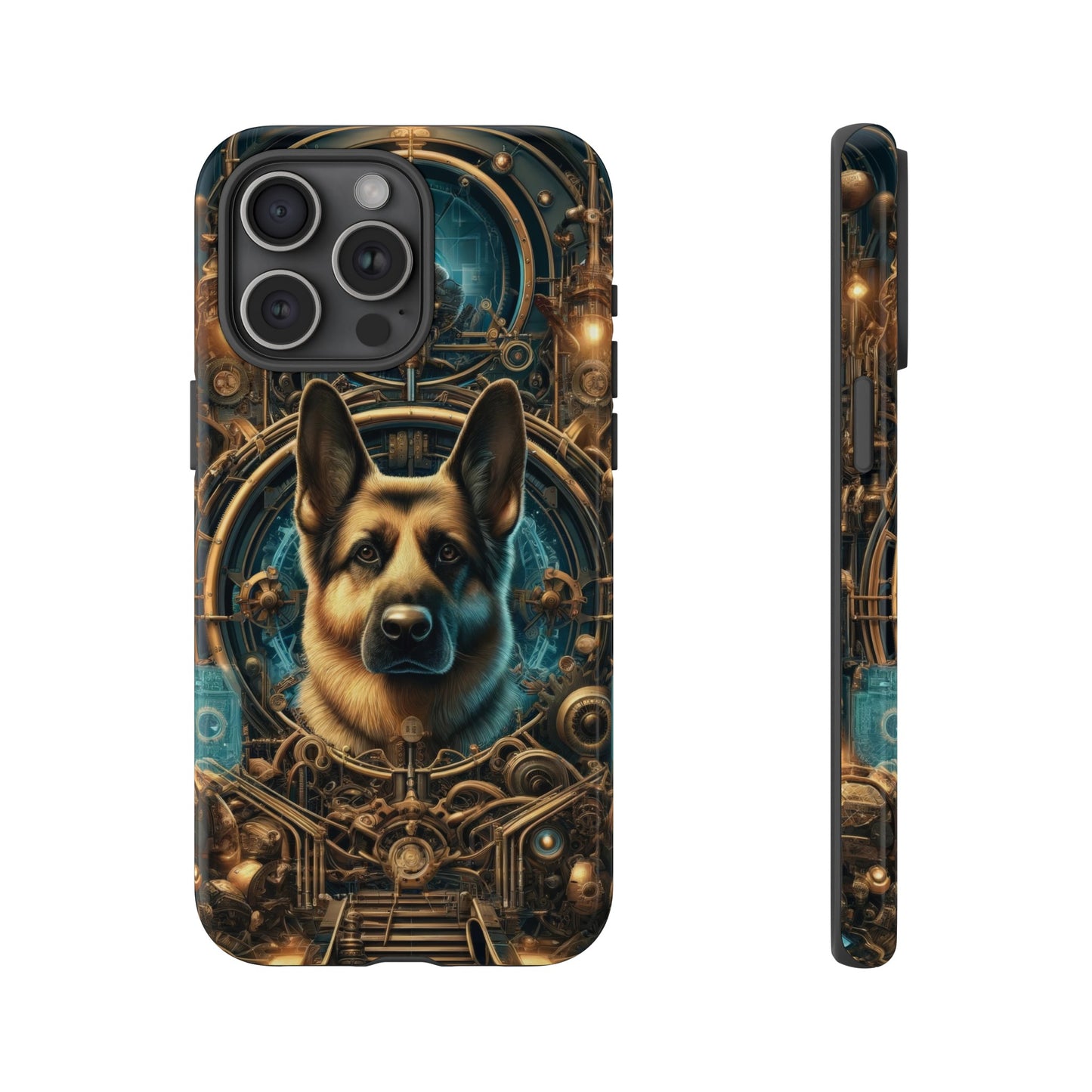 Steampunk Fantasy V2 German Shepherd Phone Case