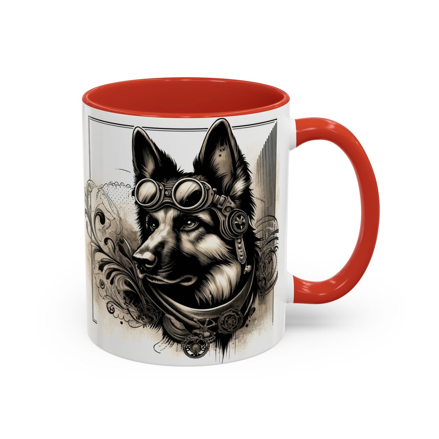 Steampunk German Shepherd Coffee Mug