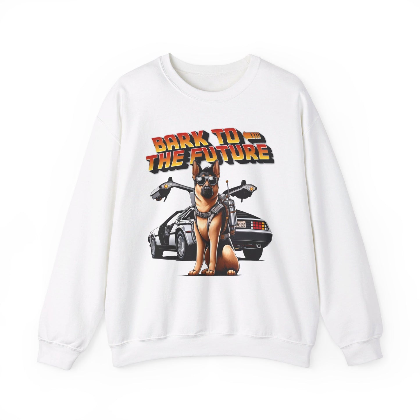 Bark to the Future Sweatshirt (10 colors) (German Shepherd)