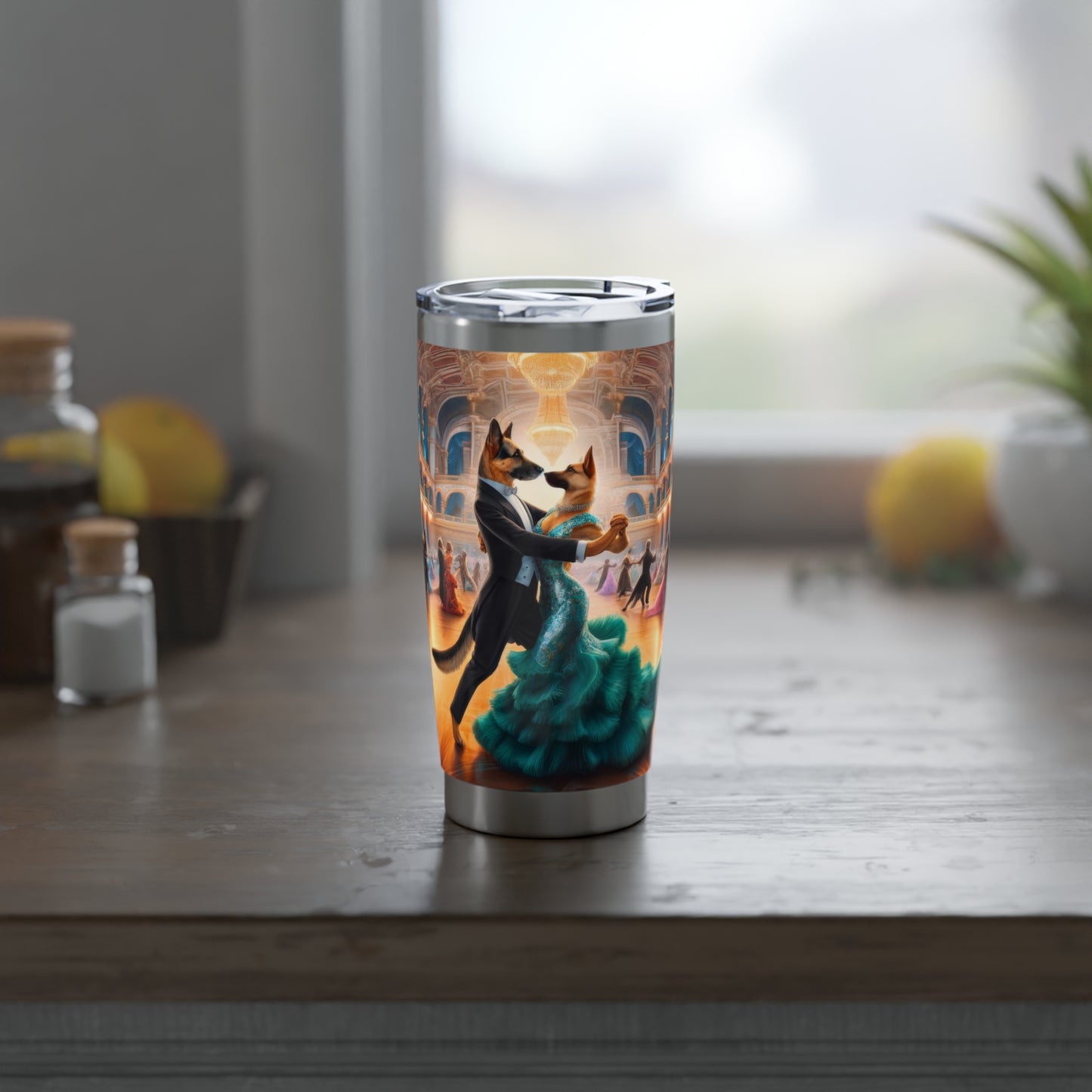 Dancing German Shepherds 20oz Tumbler