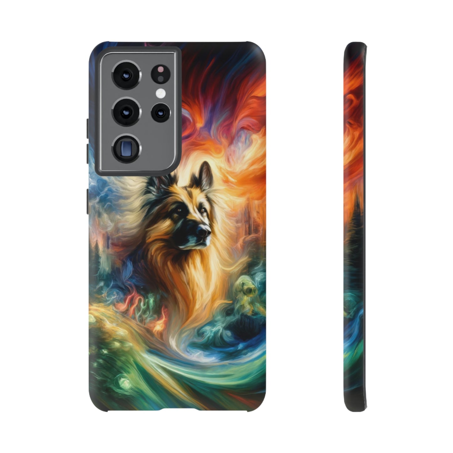 Expressionism and fantasy German Shepherd Phone Case