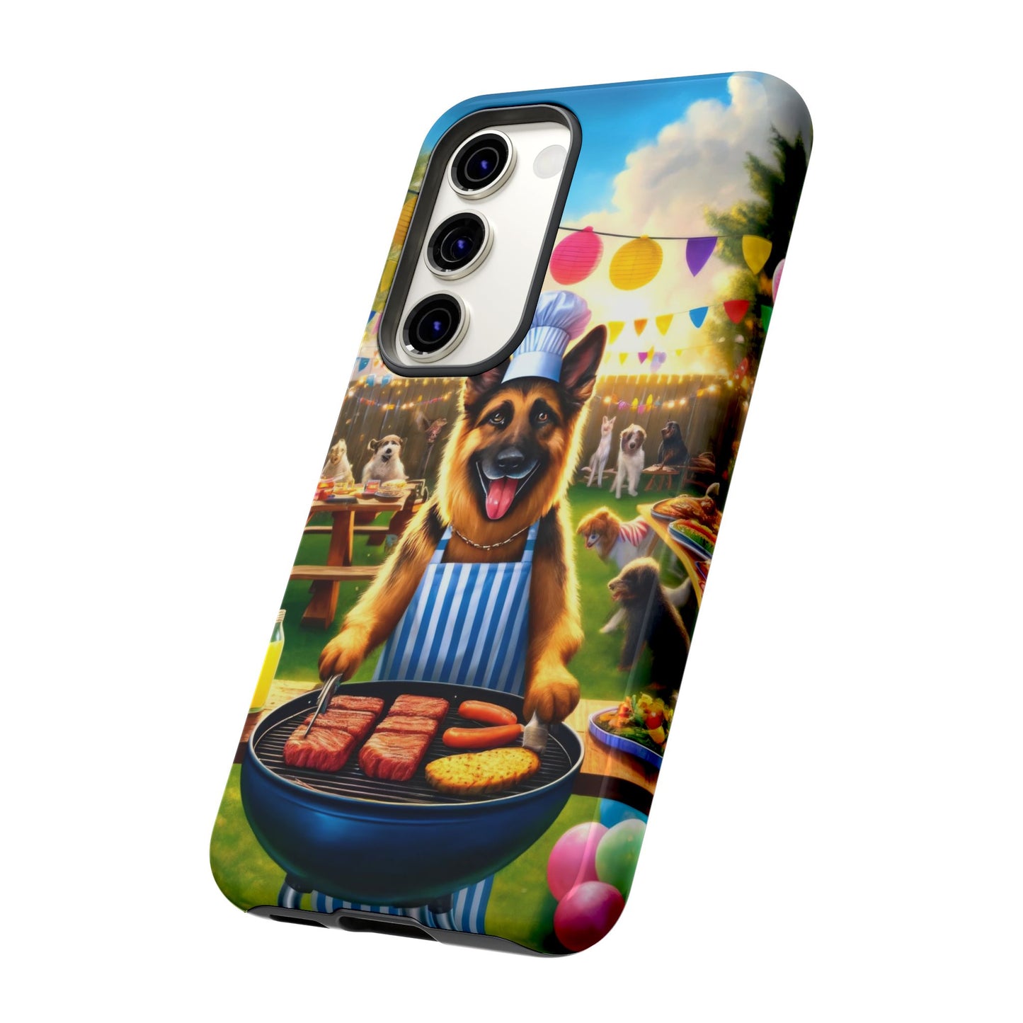 German Shepherd Barbecue Party Phone Case