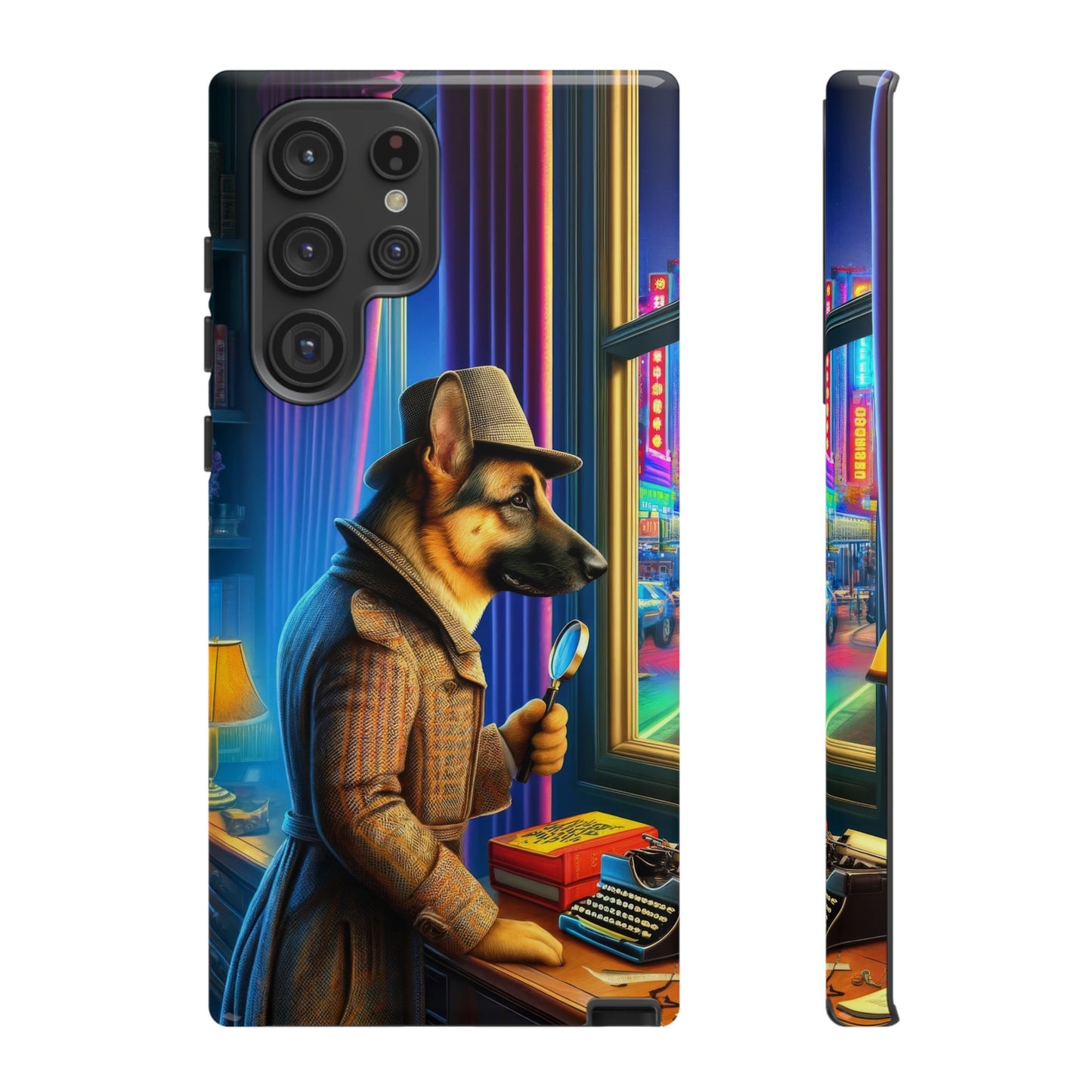 German Shepherd Detective Phone Case