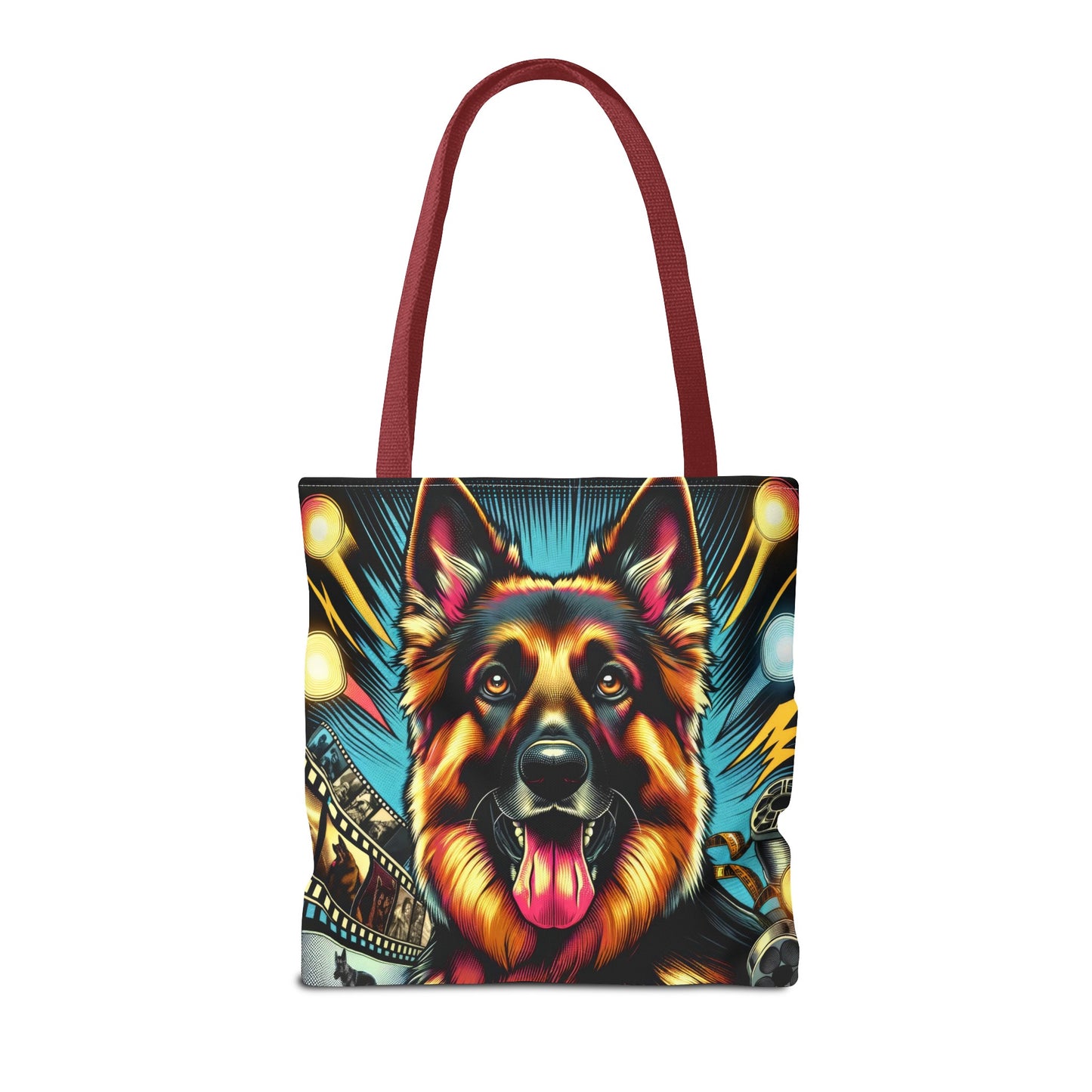 Comic book style German Shepherd Tote Bag