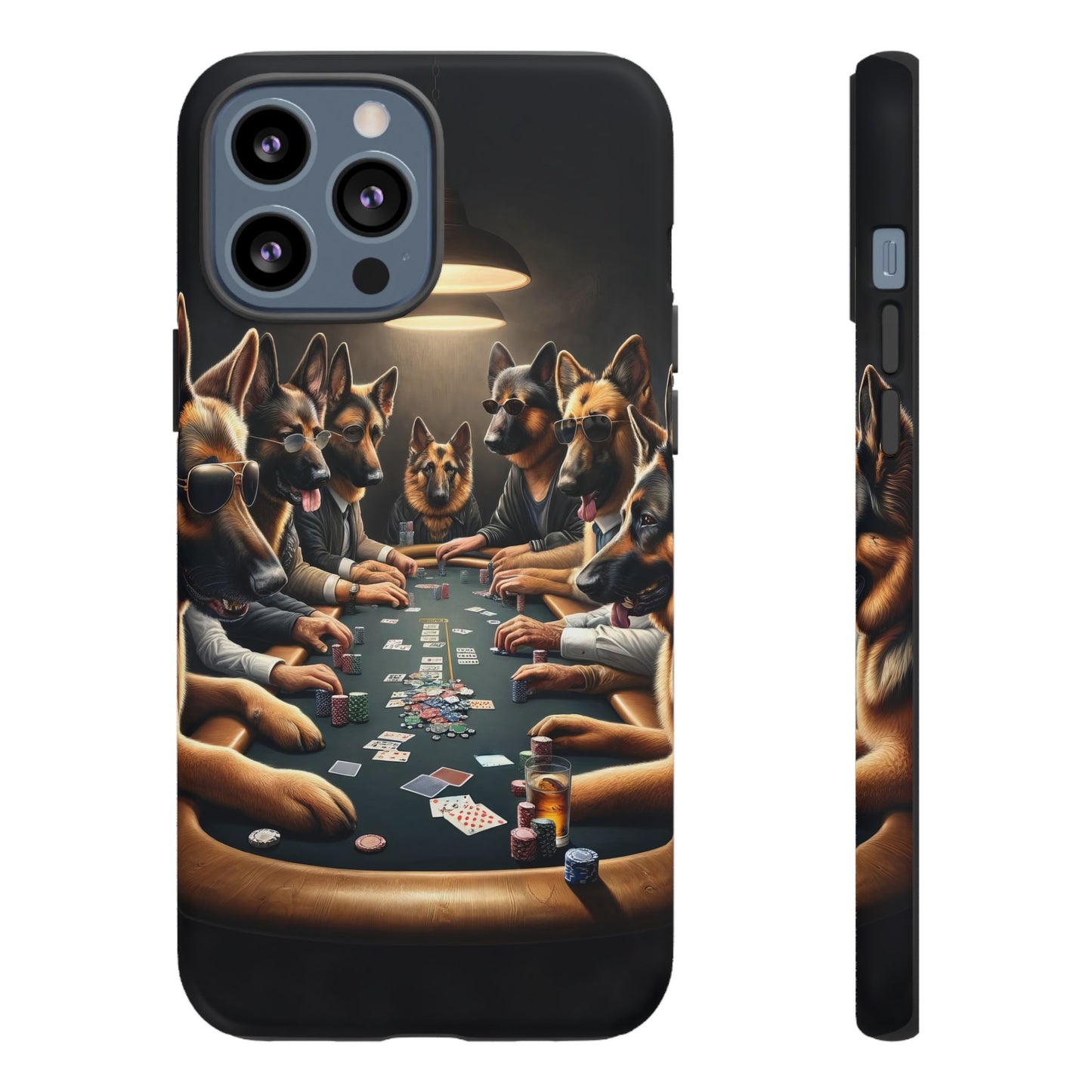 German Shepherds Playing Poker Tough Phone Case