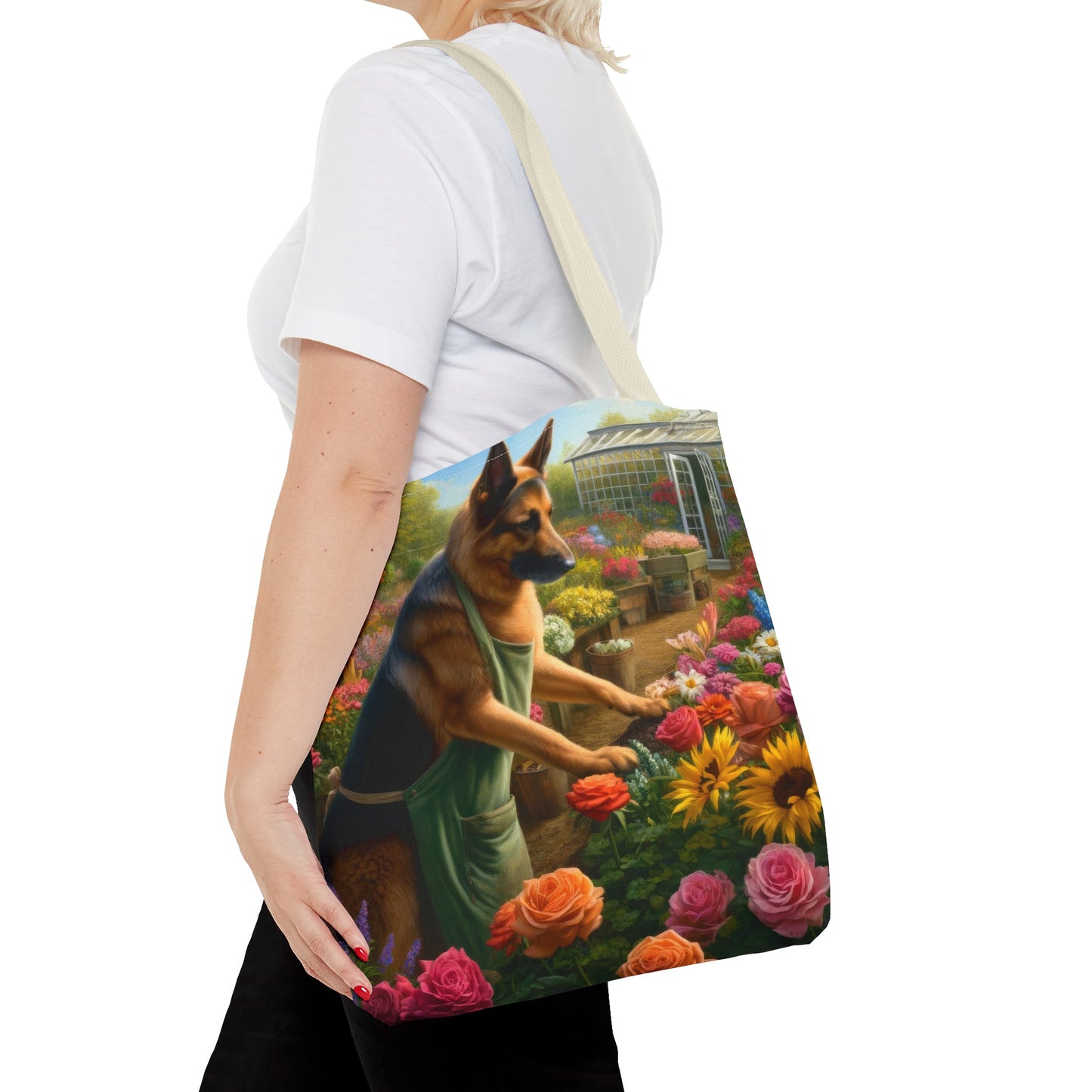 German Shepherd Gardening Tote Bag