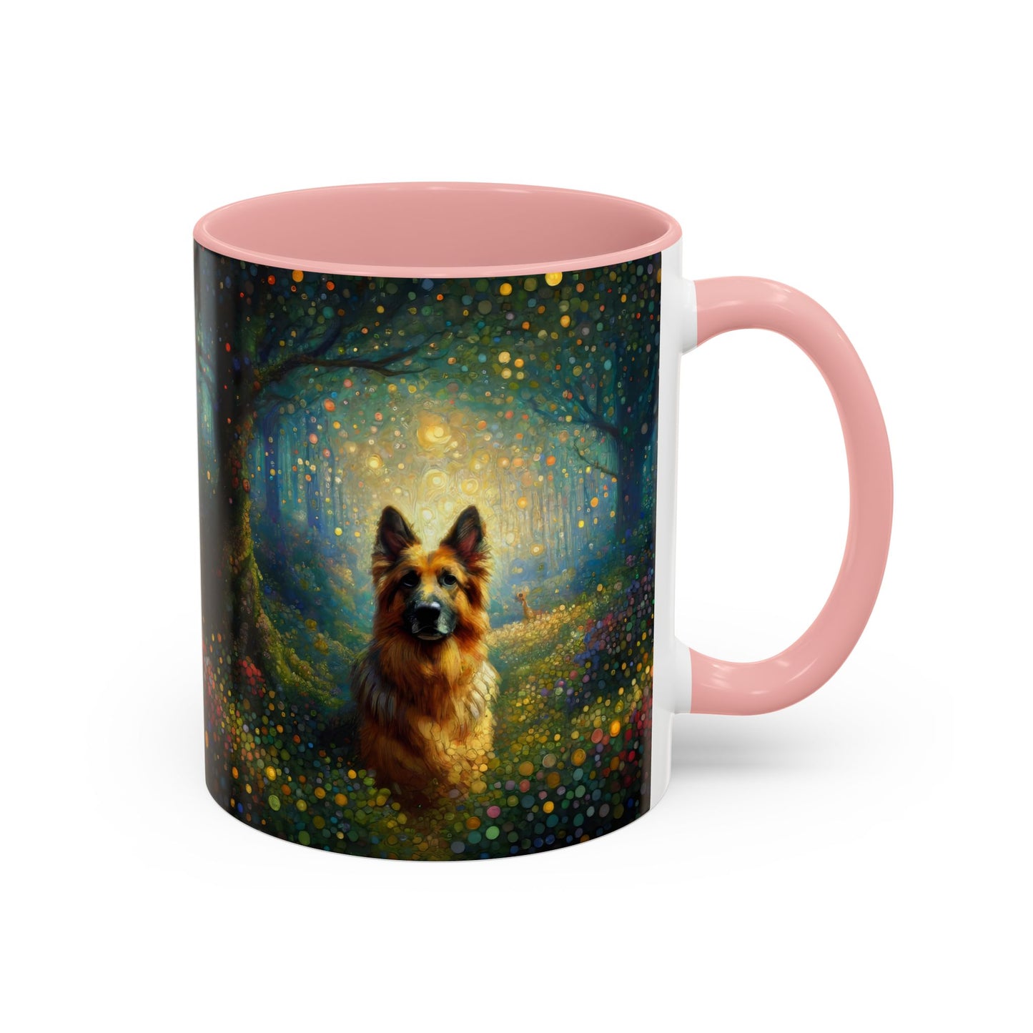 Neo-impressionism and fairy tale German Shepherd Coffee Mug