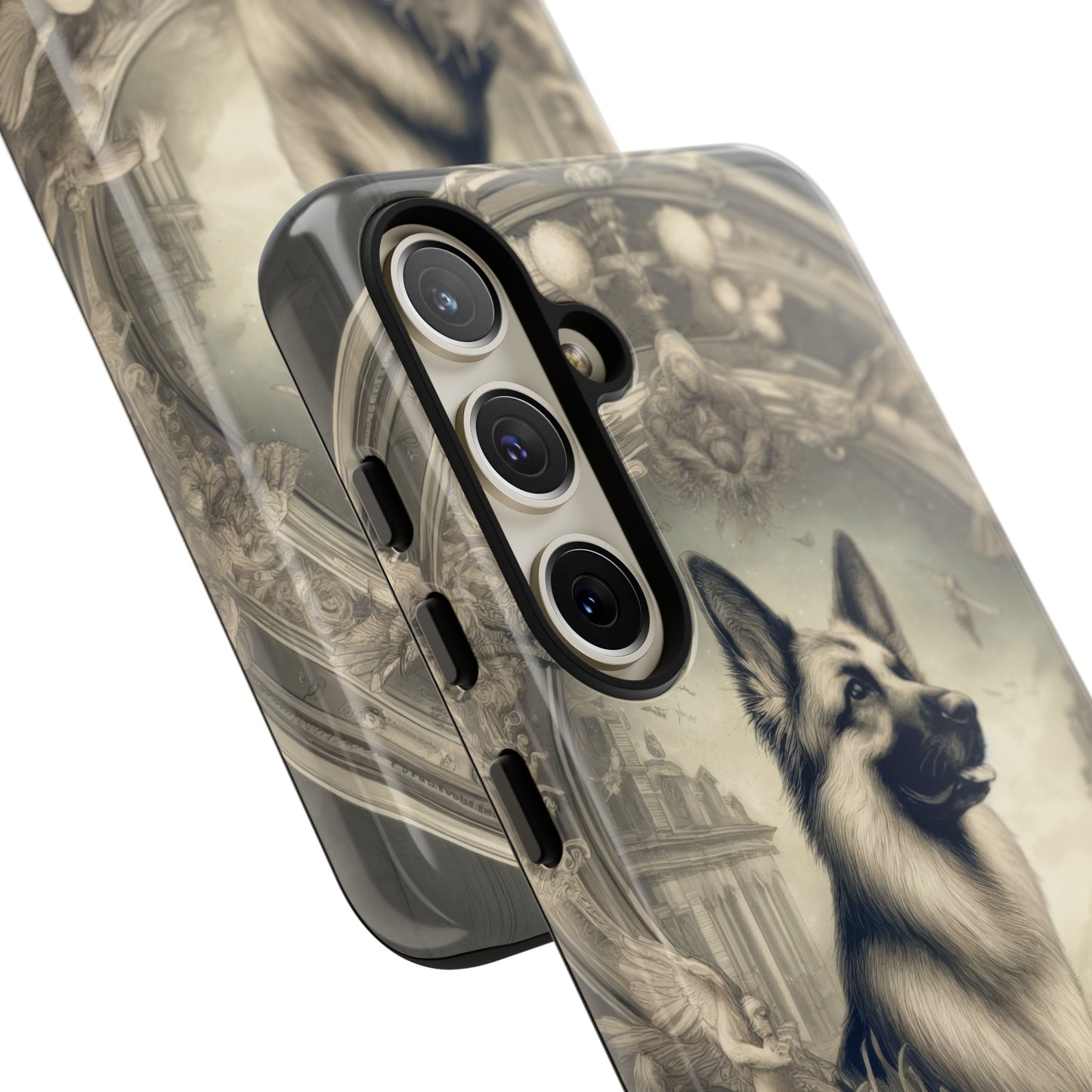 Dreamy fantasy and rococo German Shepherd Phone Case