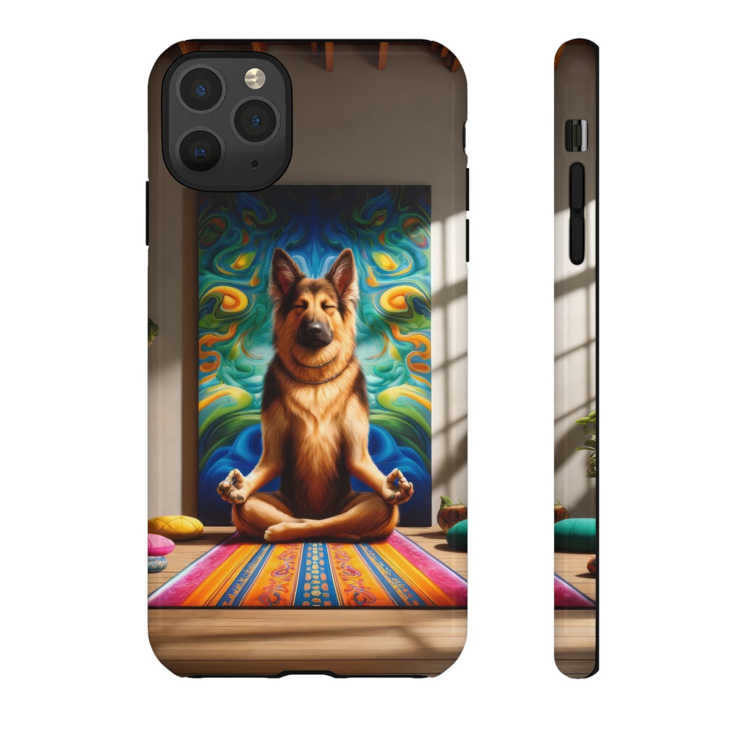 German Shepherd Meditating Phone Case