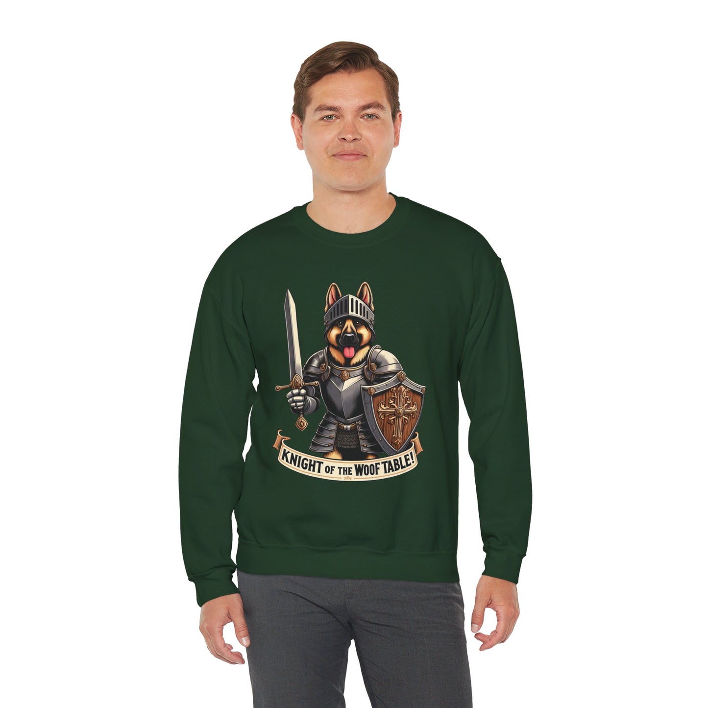 Knight of the Wolf Table Sweatshirt (10 colors) (German Shepherd)