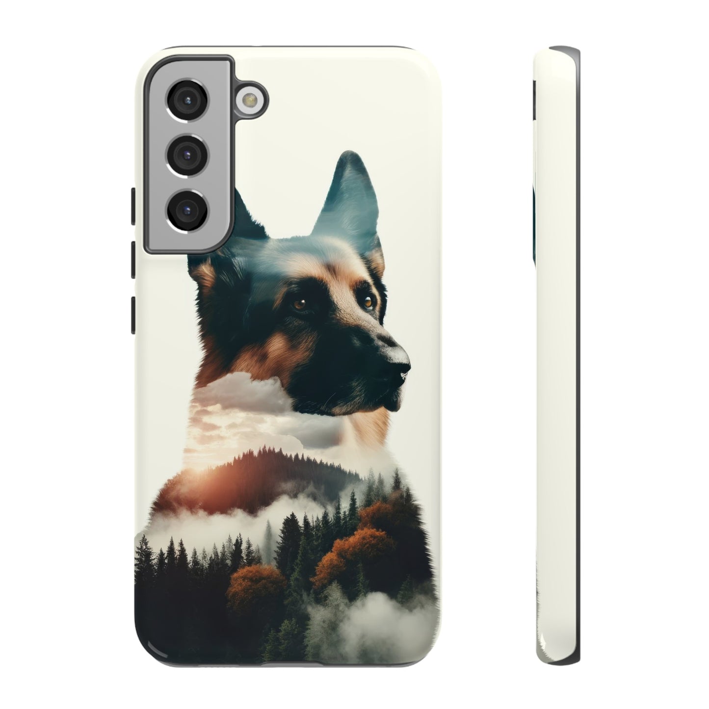 Romanticism and double exposure German Shepherd Phone Case