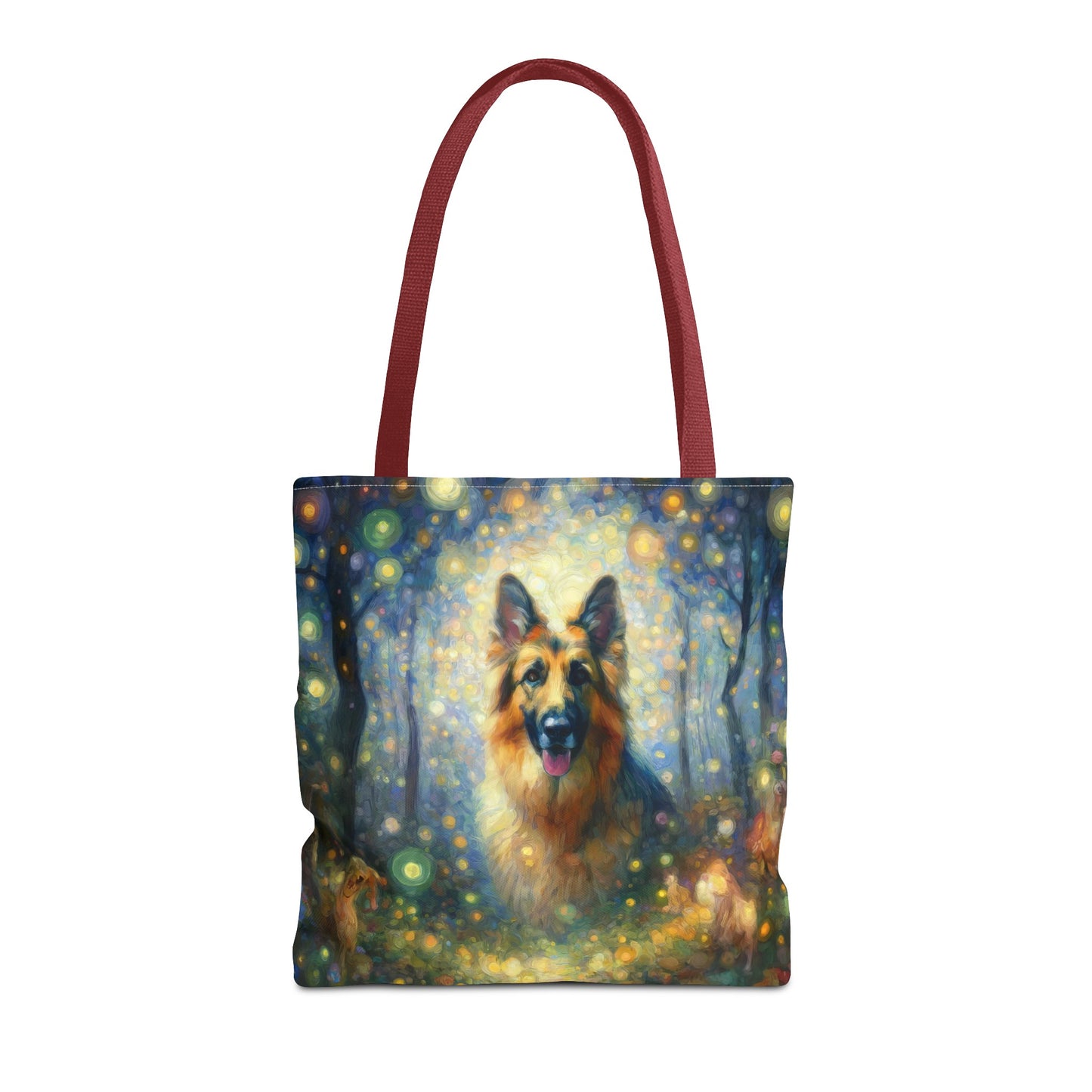 Neo-impressionism and fairy tale German Shepherd Tote Bag