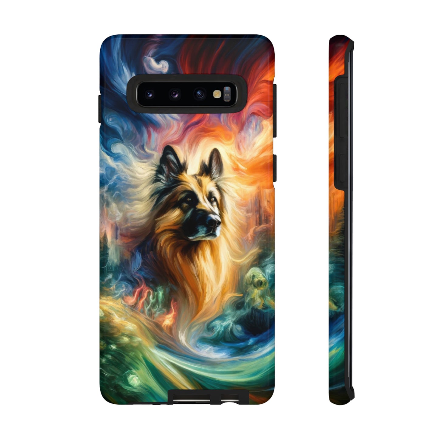 Expressionism and fantasy German Shepherd Phone Case