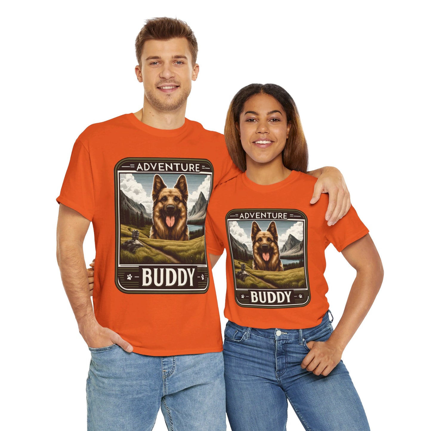 Adventure Buddy T-Shirt (13 colors) (German Shepherd)