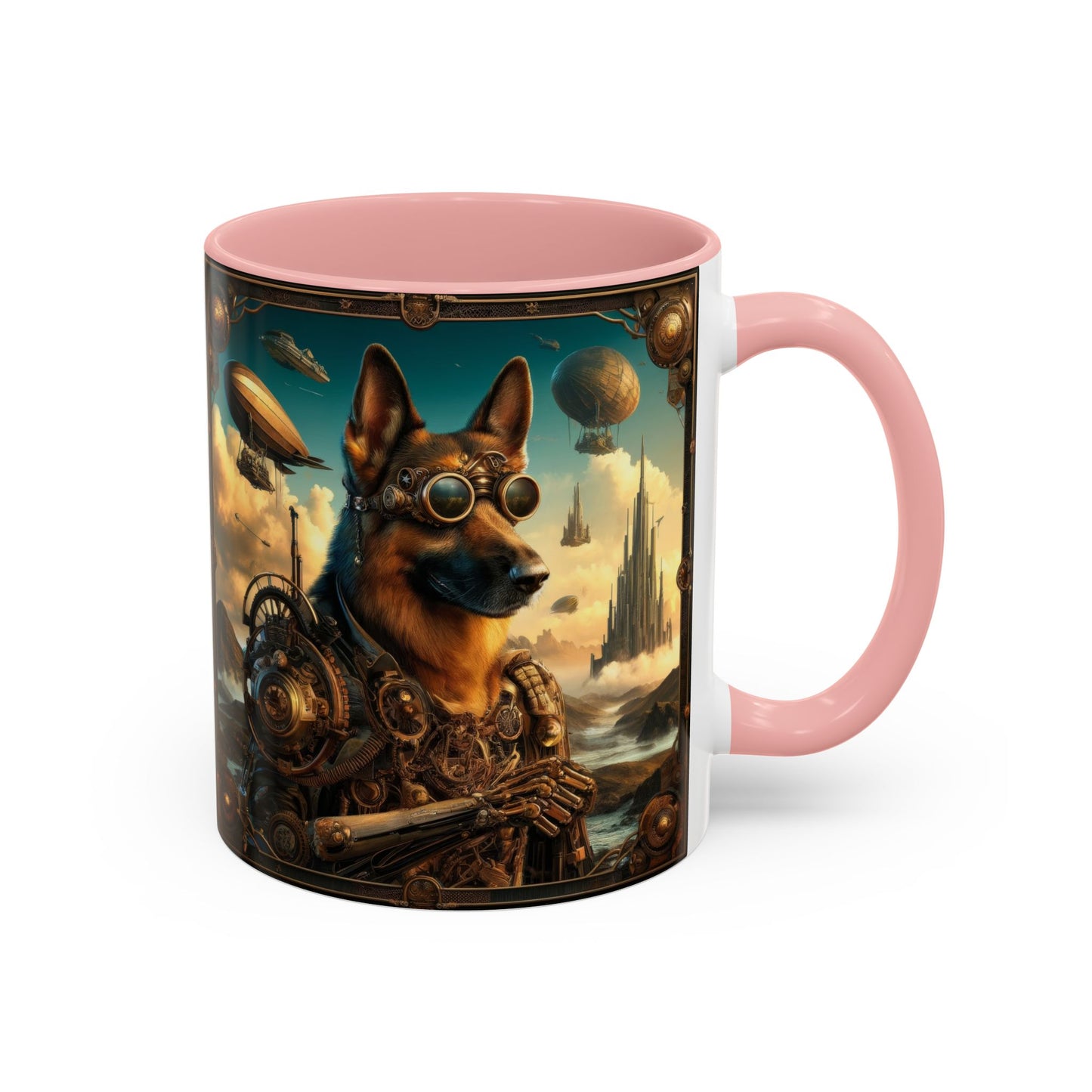 Steampunk Fantasy German Shepherd Coffee Mug