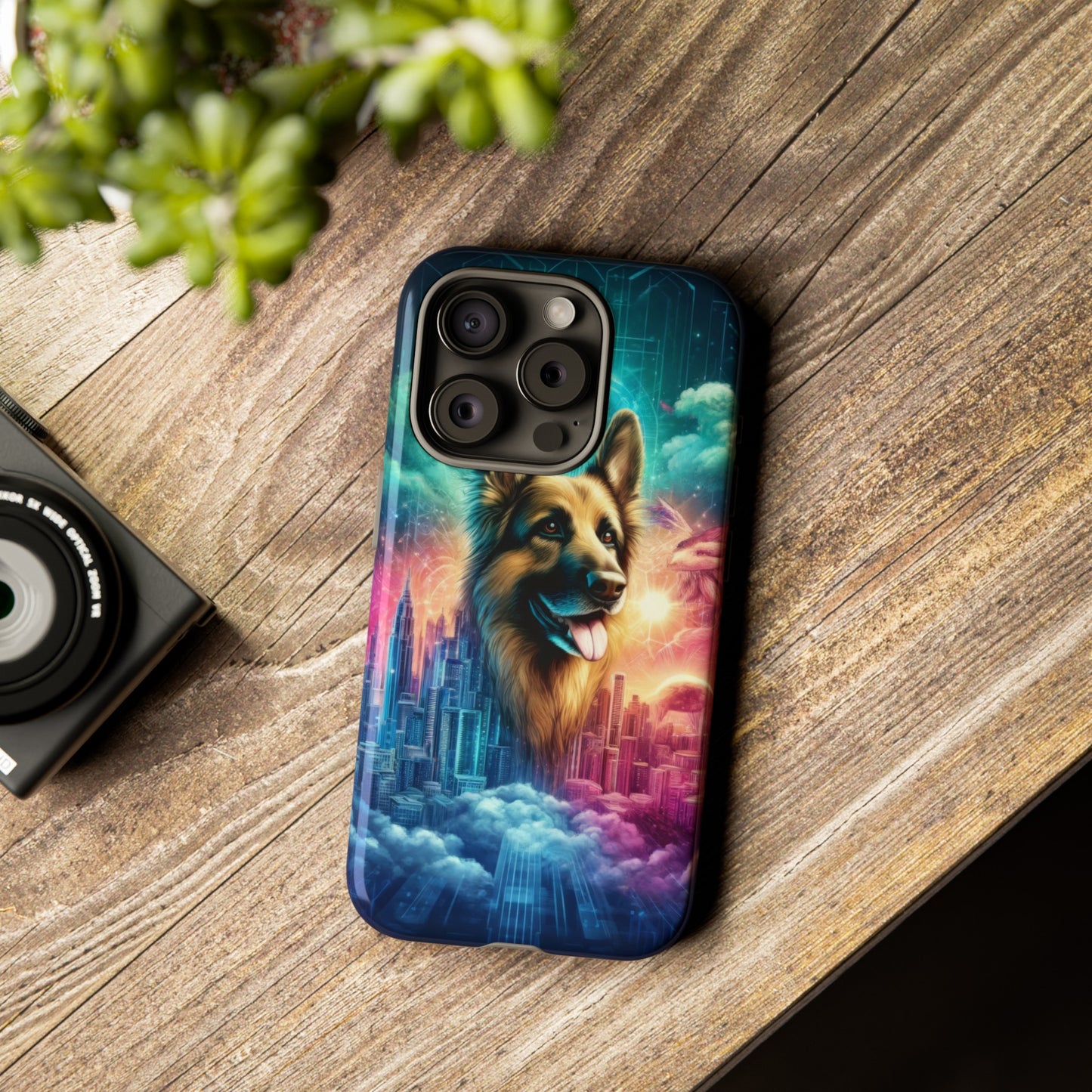 Dreamy fantasy German Shepherd Phone Case