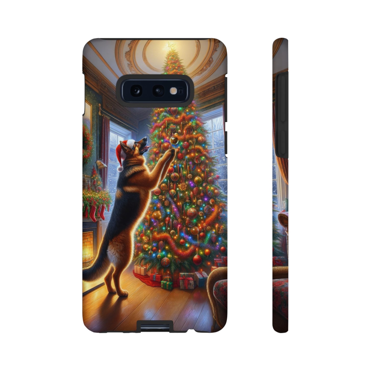 German Shepherd Christmas Tree Phone Case