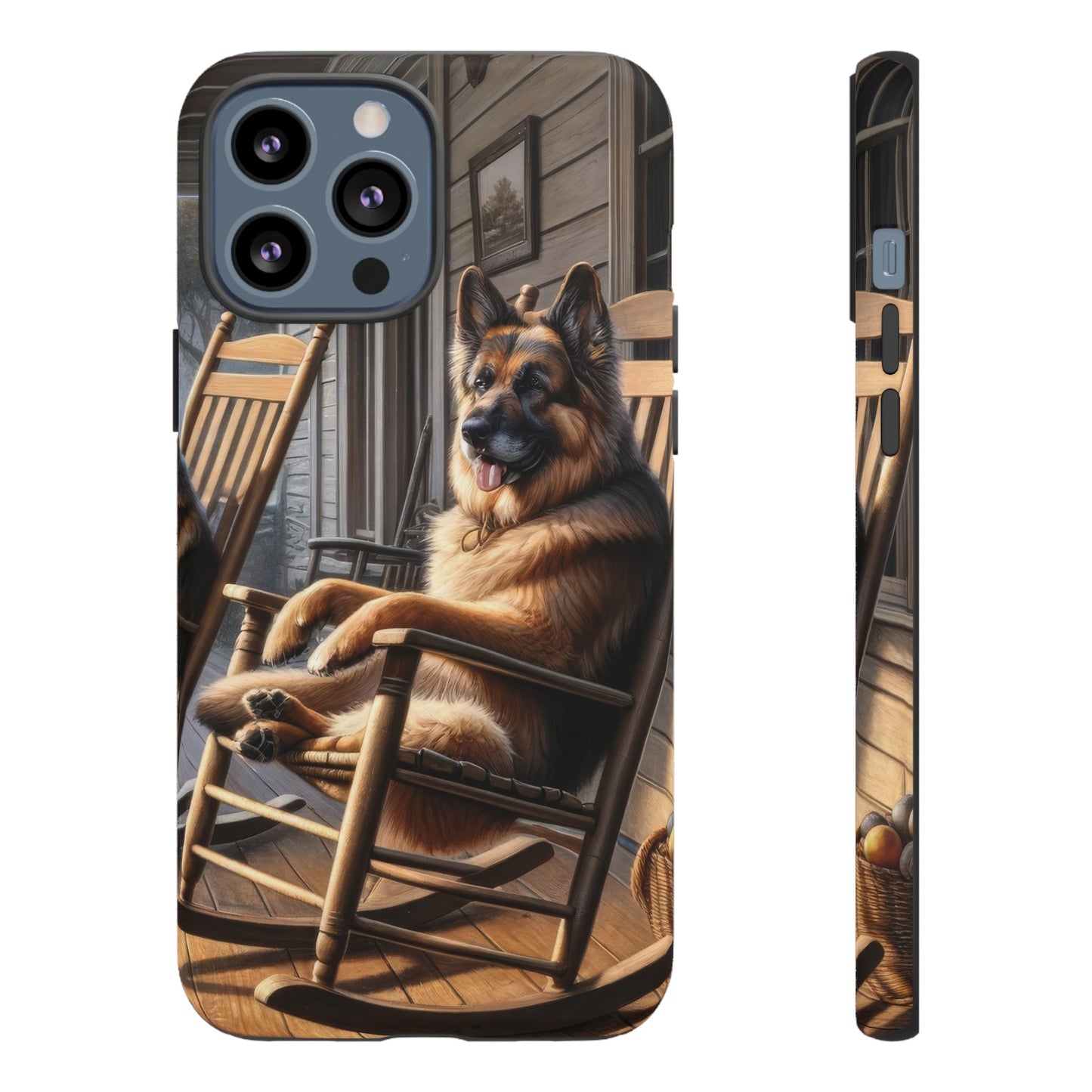 German Shepherd on the Porch Tough Phone Case