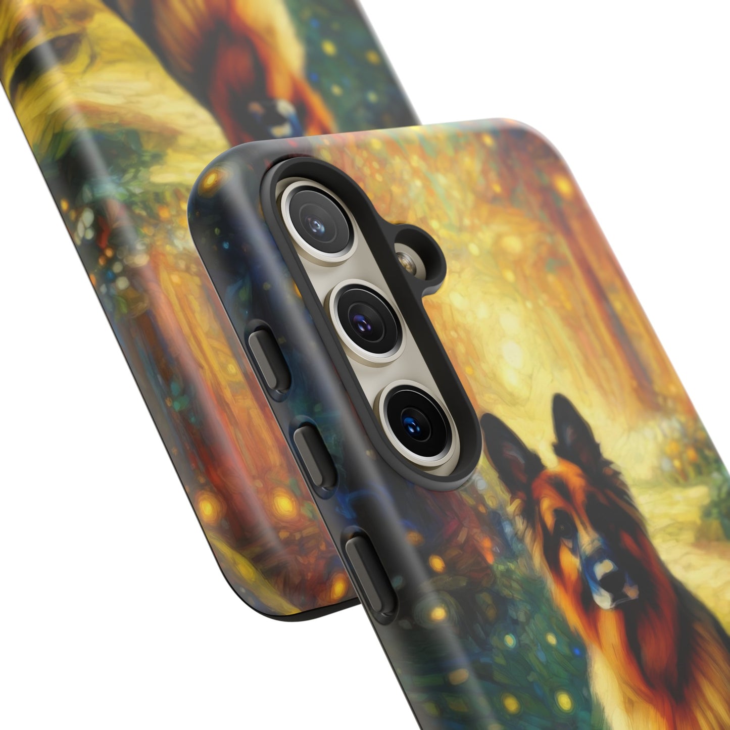 Neo-impressionism and fairy tale German Shepherd Phone Case