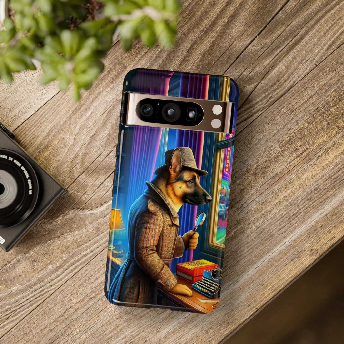 German Shepherd Detective Phone Case