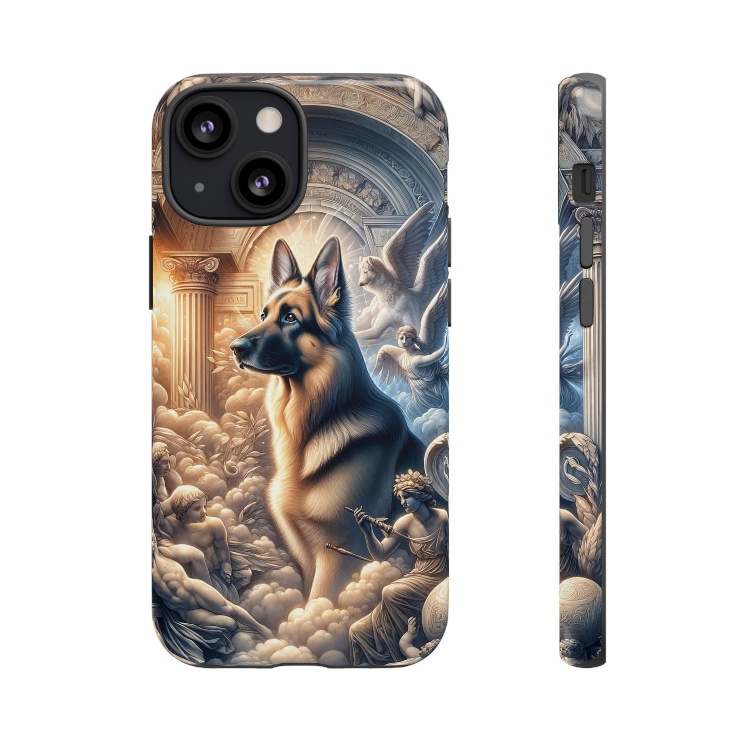 Neo-classicism and dreamy fantasy German Shepherd Phone Case