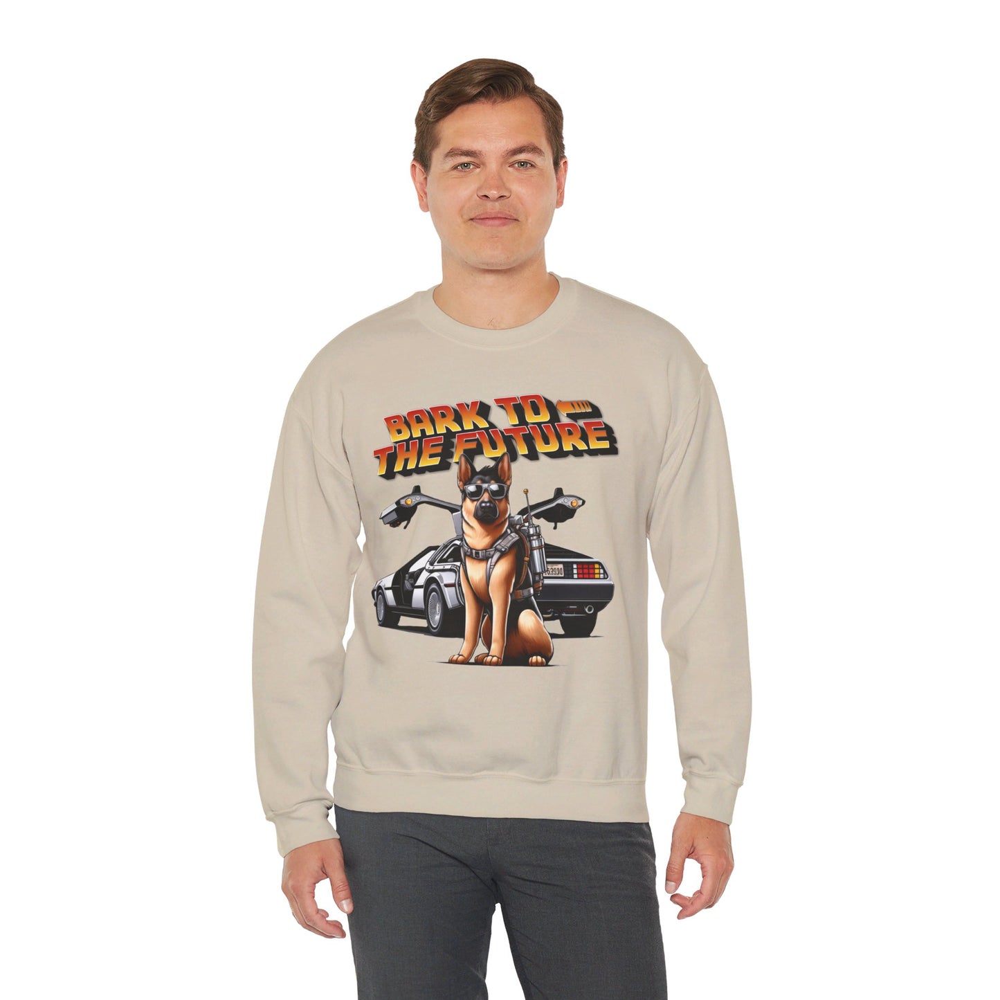 Bark to the Future Sweatshirt (10 colors) (German Shepherd)