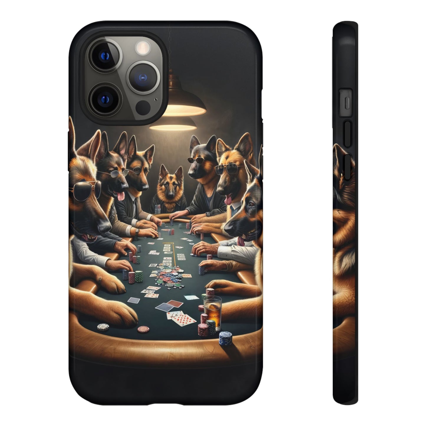 German Shepherds Playing Poker Tough Phone Case