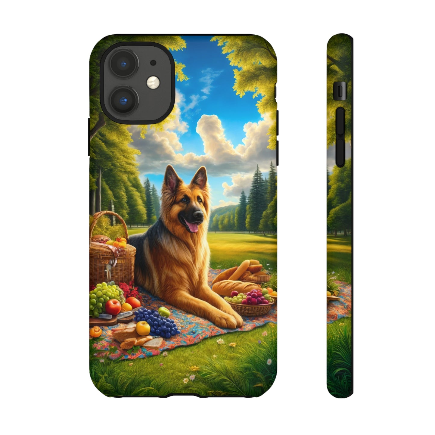 German Shepherd Giving a Speech Phone Case