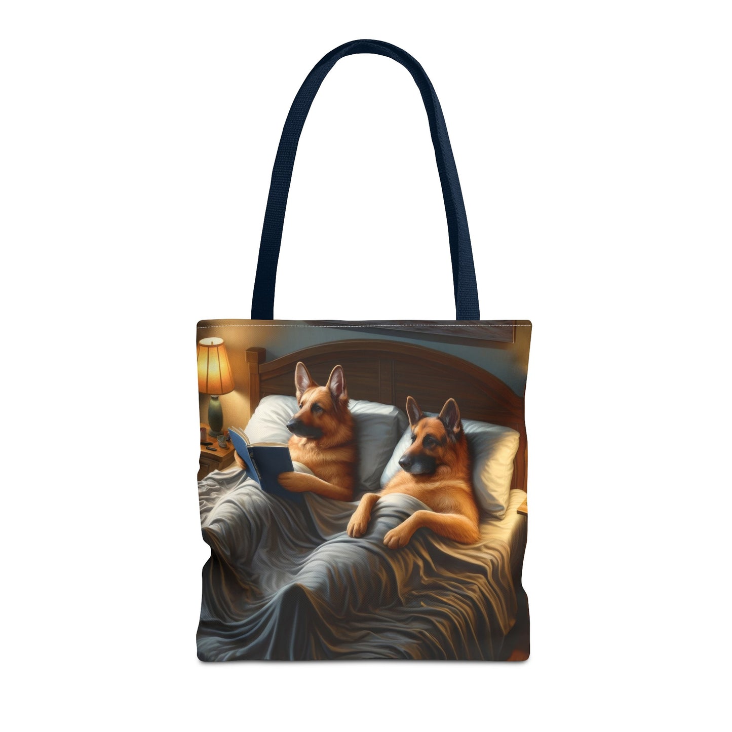 Sleeping German Shepherds Tote Bag