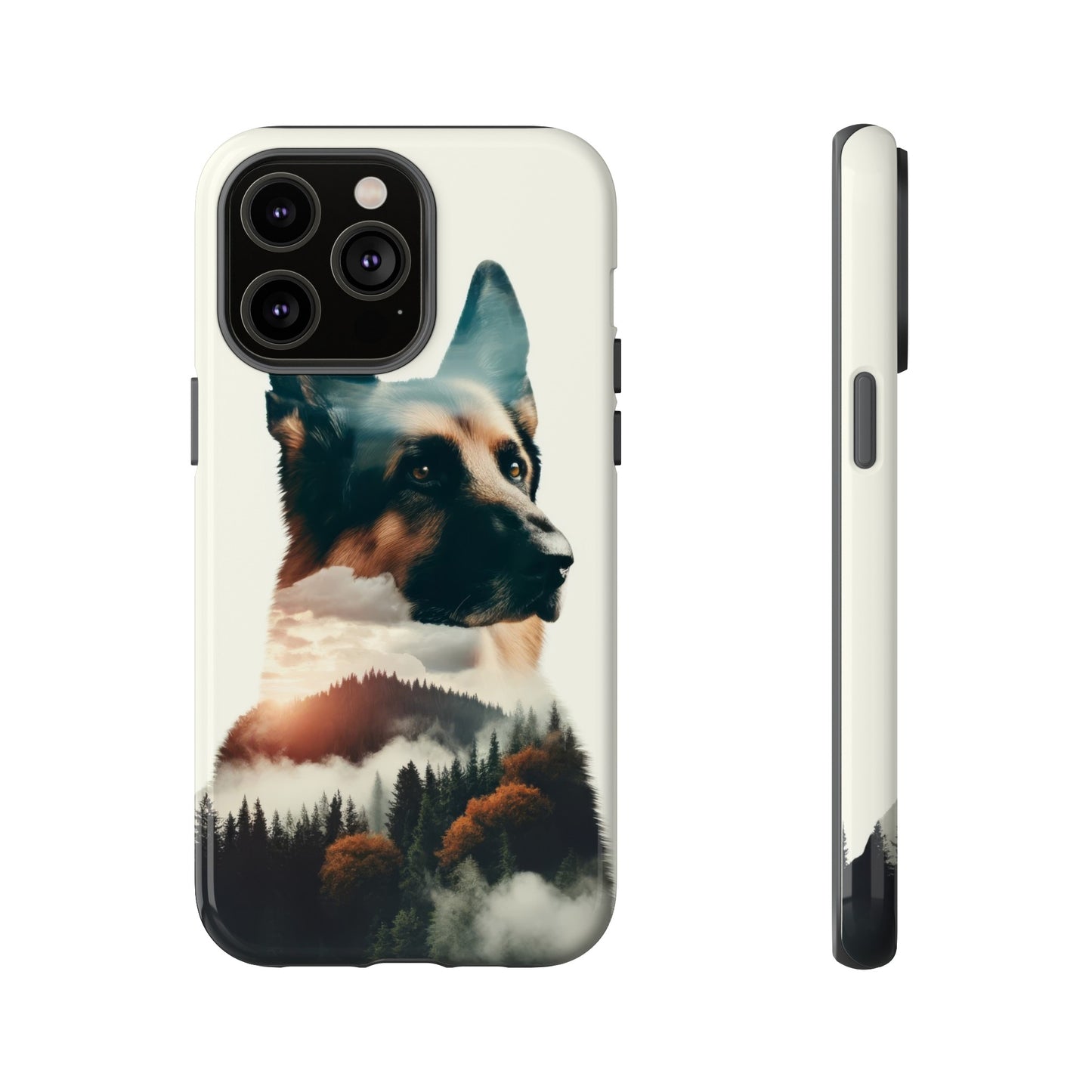 Romanticism and double exposure German Shepherd Phone Case