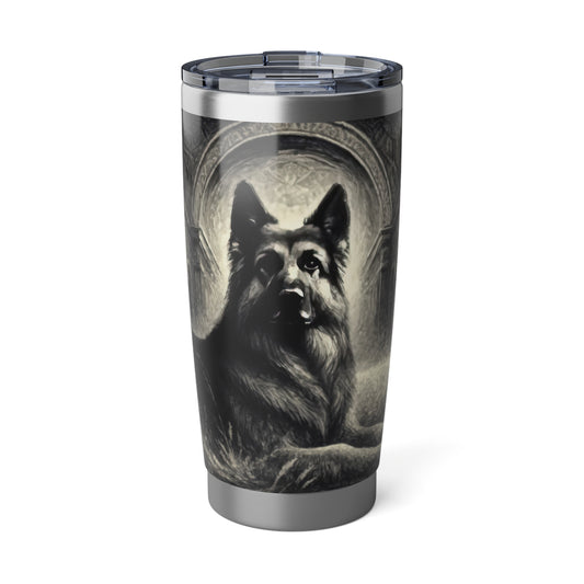 Neo-impressionism German Shepherd 20oz Tumbler
