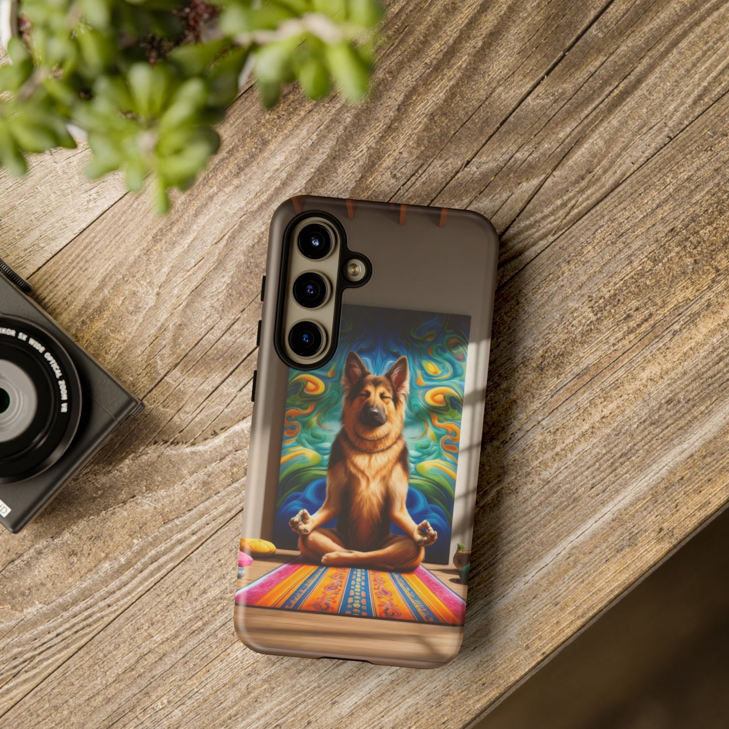 German Shepherd Meditating Phone Case