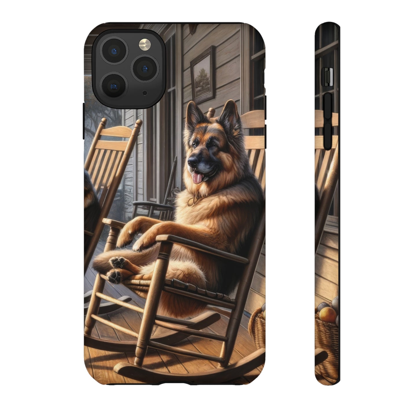 German Shepherd on the Porch Tough Phone Case