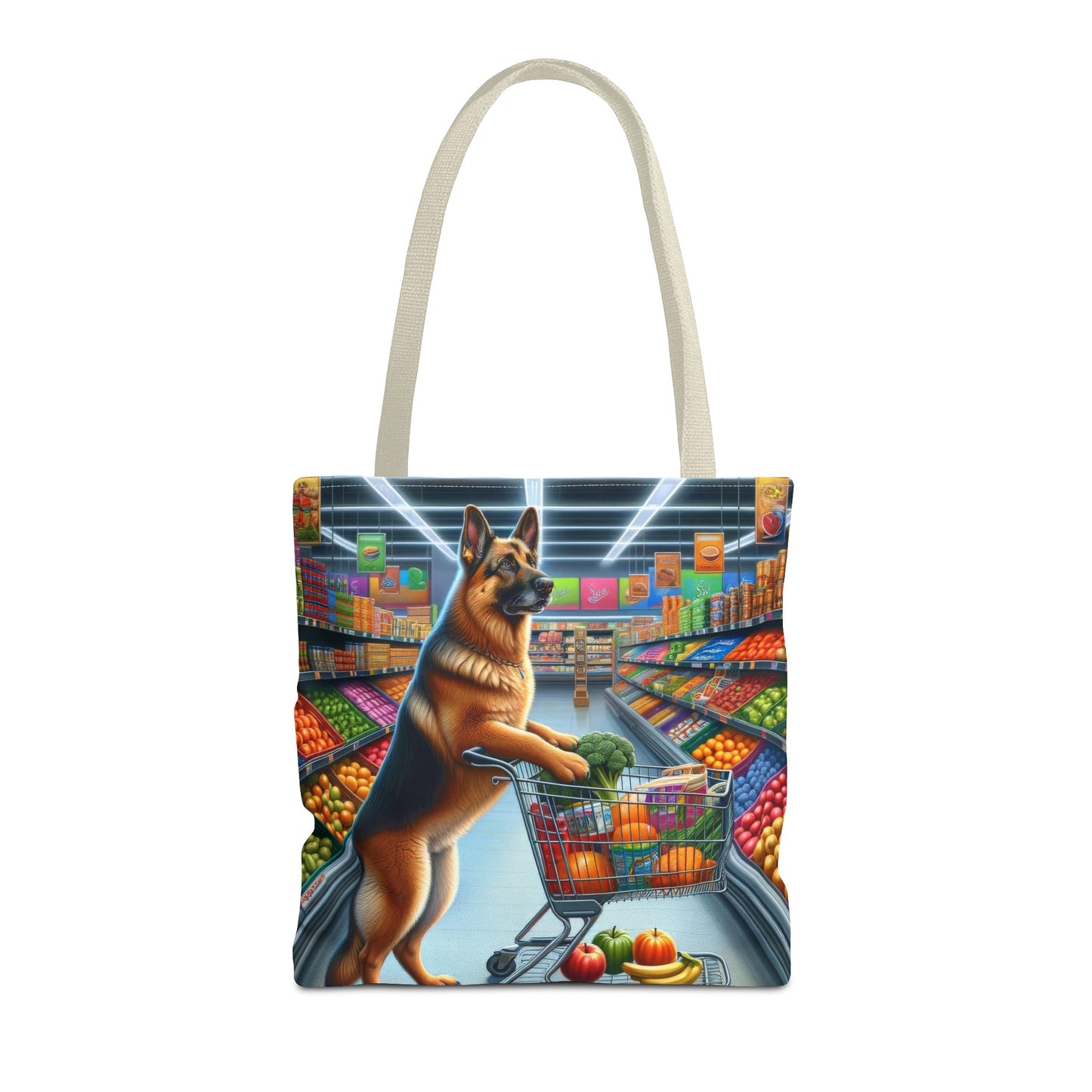 German Shepherd Shopping Tote Bag